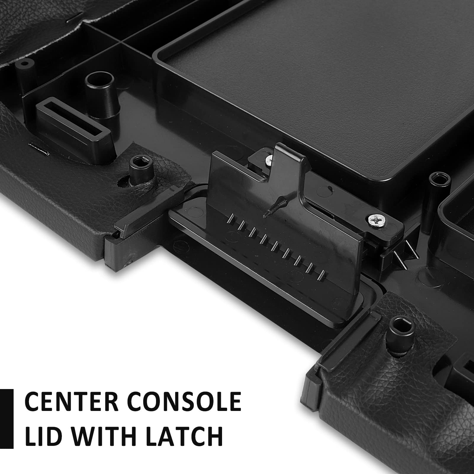 Lcwrgs Center Console Lid With Latch Armrest Cover Replacement For 2007-2013 Chevy Silverado Tahoe Suburban Avalanche | Gmc Sier