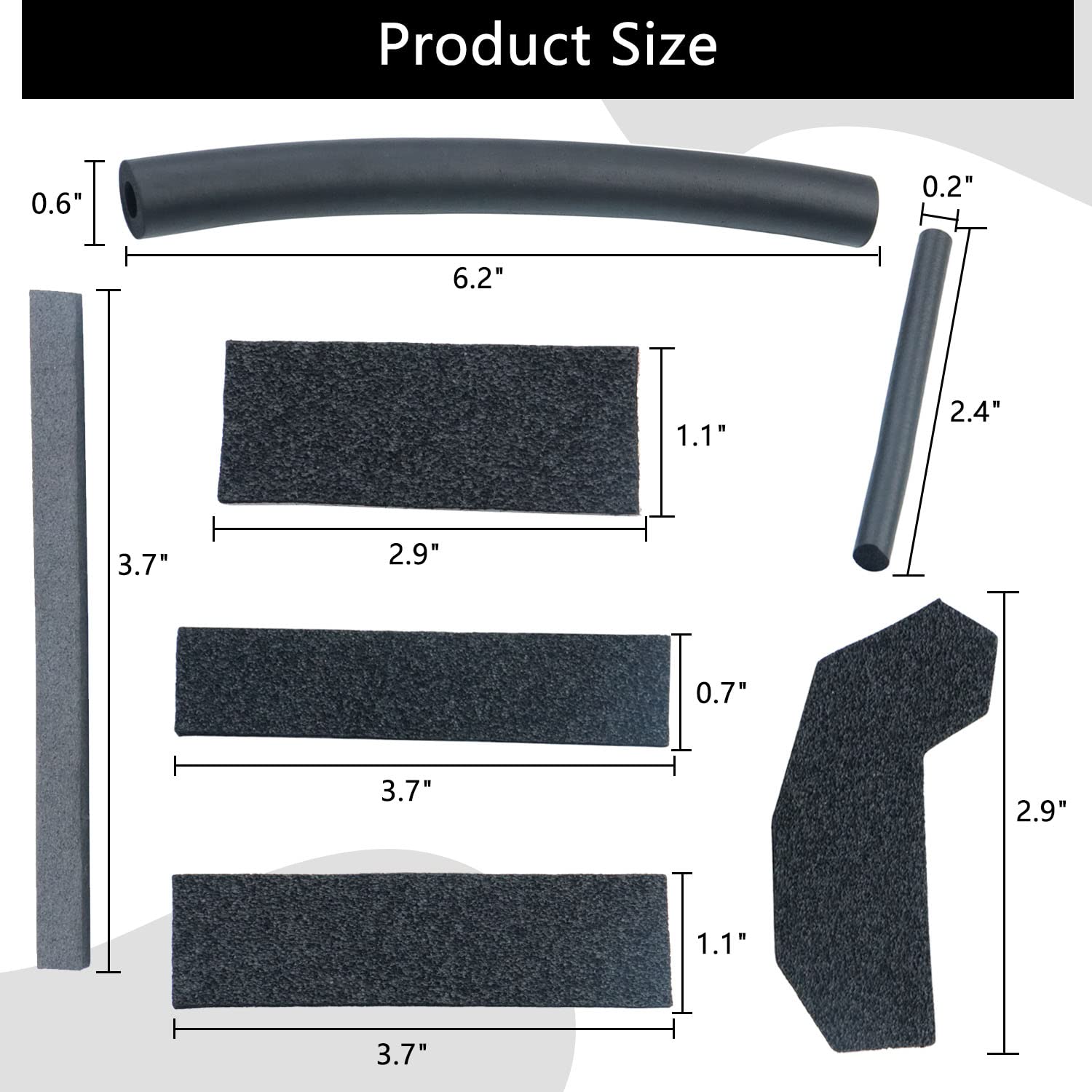 Hard Top Seal Kit Removable Cover Compatible With 2007-2017 Wrangler Jk Wrangler Jk Unlimited Models Foam Blocker Replace 68026937Ab