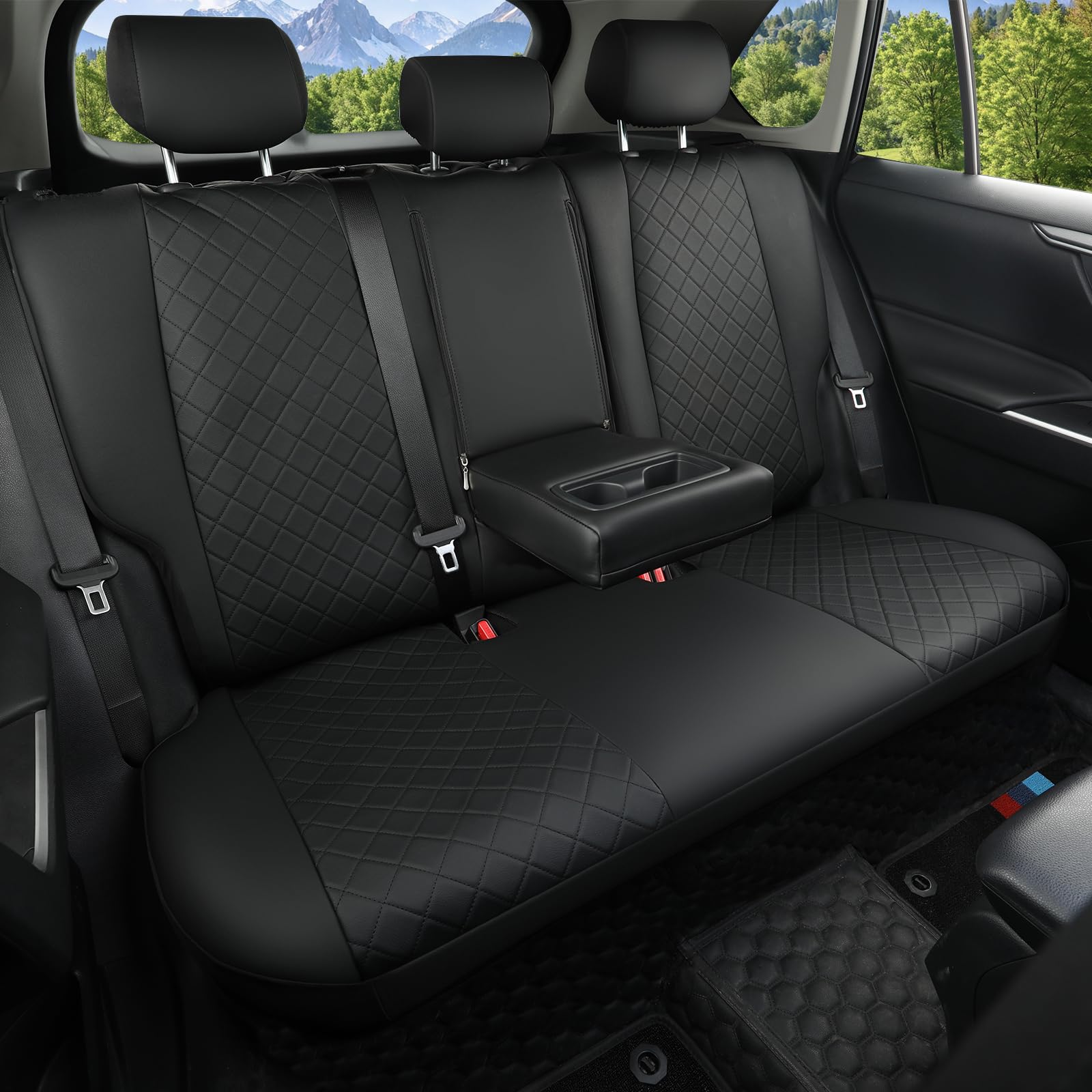 GIANT PANDA Full Set Car Seat Covers Custom Fit for Toyota Rav4 Hybrid SE/XSE 2019 2020 2021 2022 2023 2024 2025 Rav 4,Prime SE,