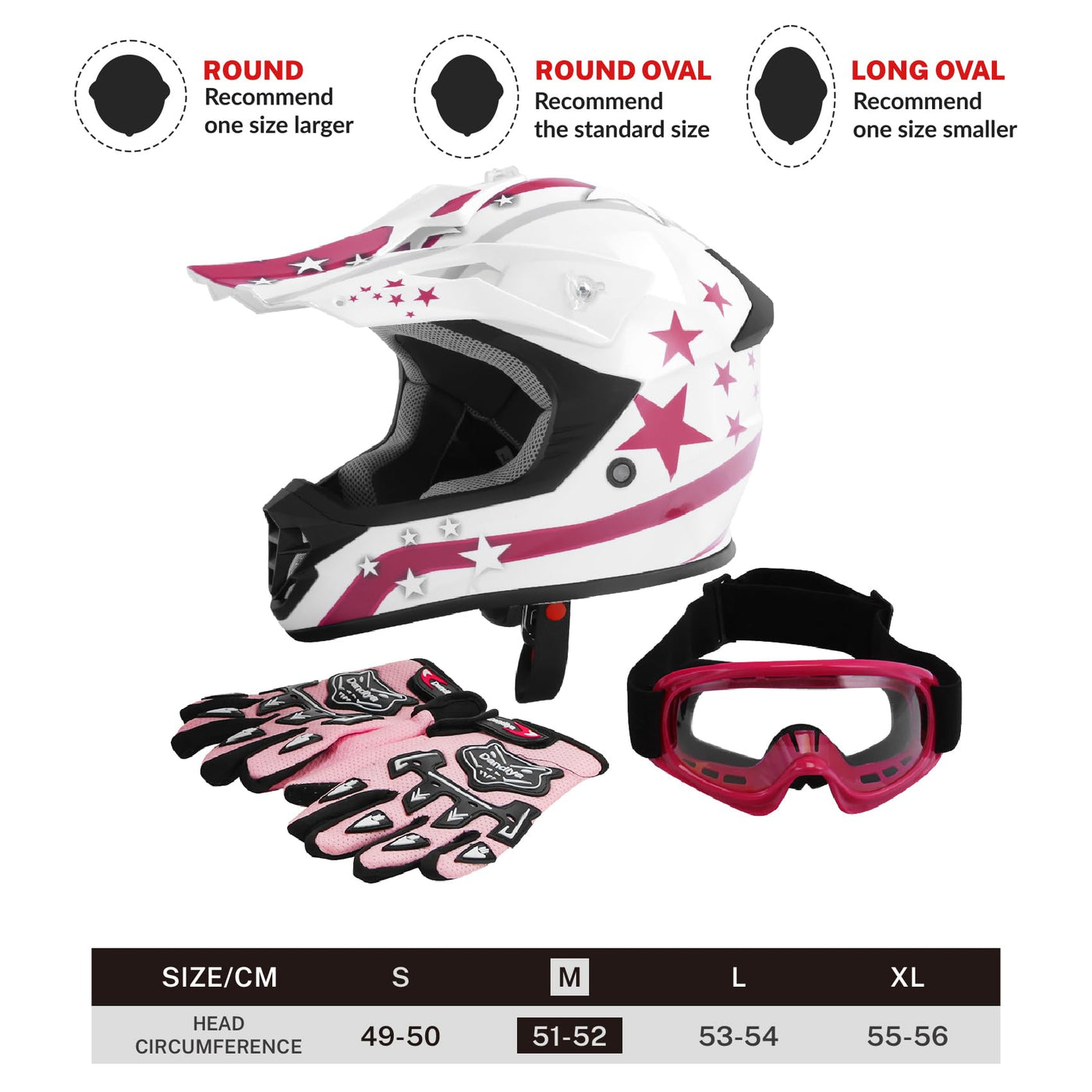 girls motorcycle helmets TCT-MOTORPARTS DOT Youth Kids Motocross ATV Four Wheeler Girls Riding Racing Helmets Offroad Street Dirt Bike Go-Kart BMX MX Ful