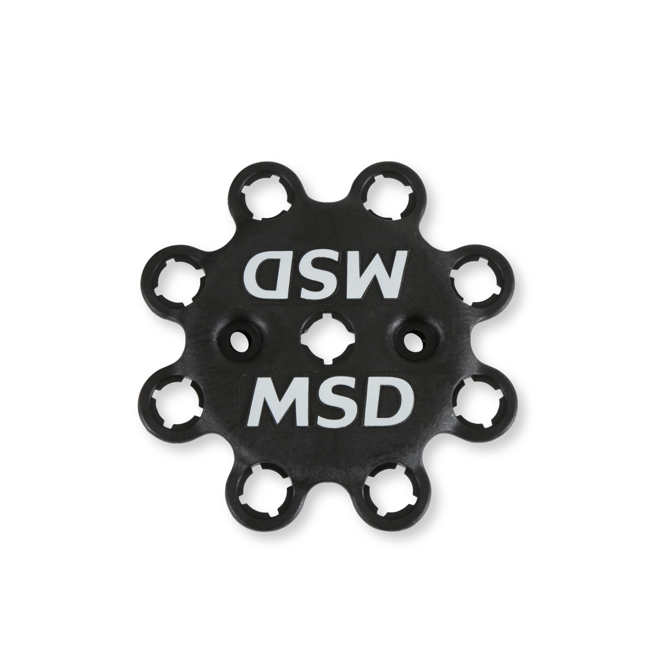 Msd 84333 Black, V8 Distributor Cap With Hei Terminals And Spark Plug Wire Retainer