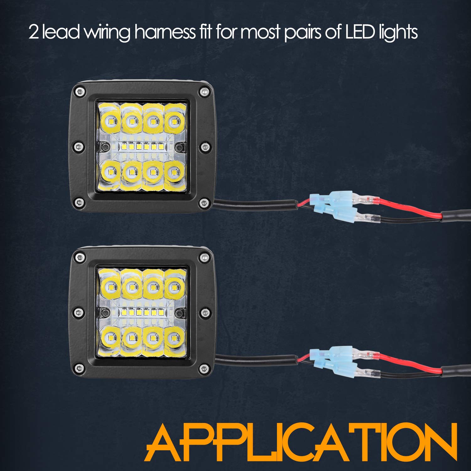 Wiring Harness 2 Lead, Nirider 12V 40A Rocker Switch Relay Fuse Nylon Wiring Harness Kit For Led Light Bars Fog Lights Work Ligh