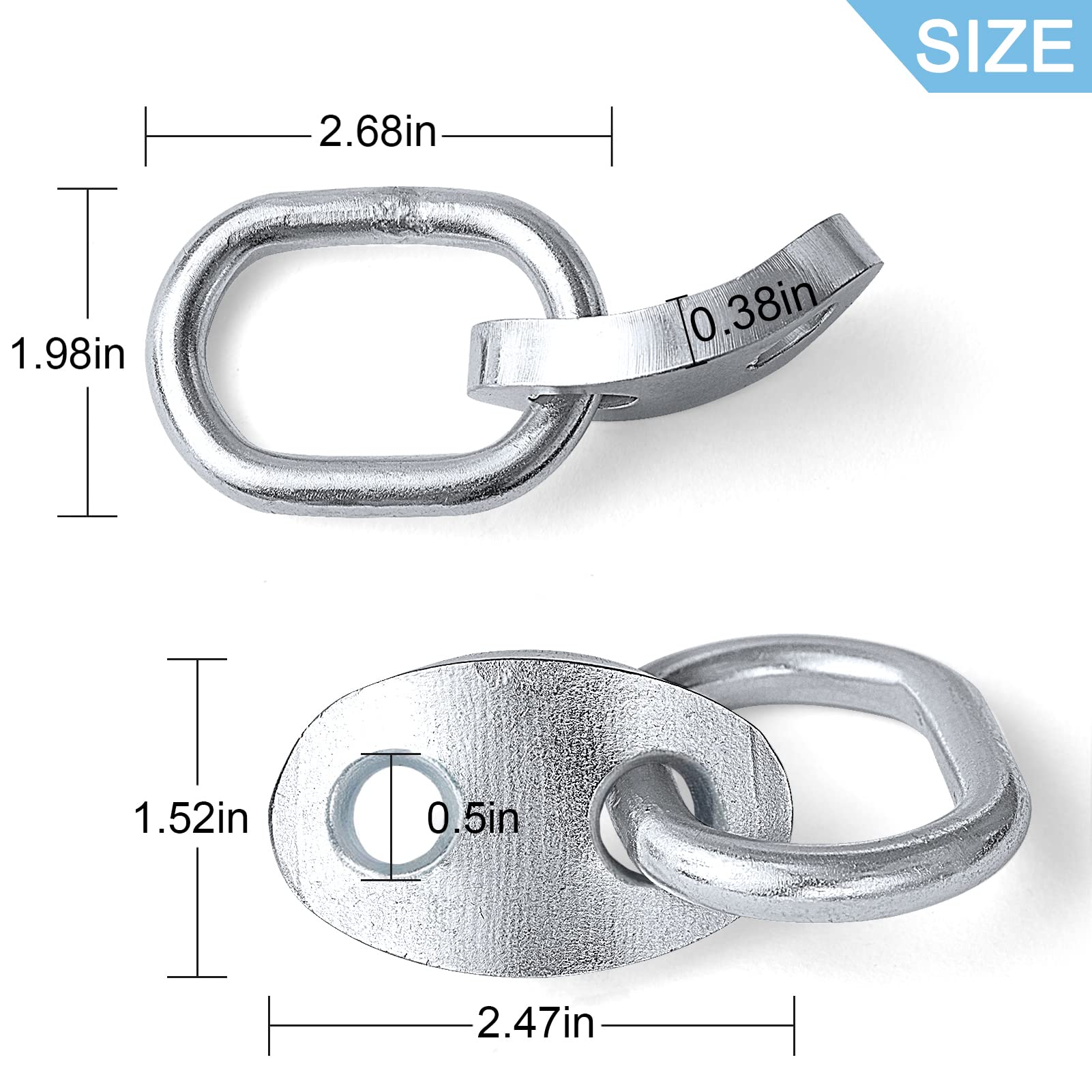 Novino 7100 Engine Lifting Bracket Set,5,500 Lb Capacity Engine Lift Bracket Kit For Use With Load Levelers And Slings-8 Sets,Si