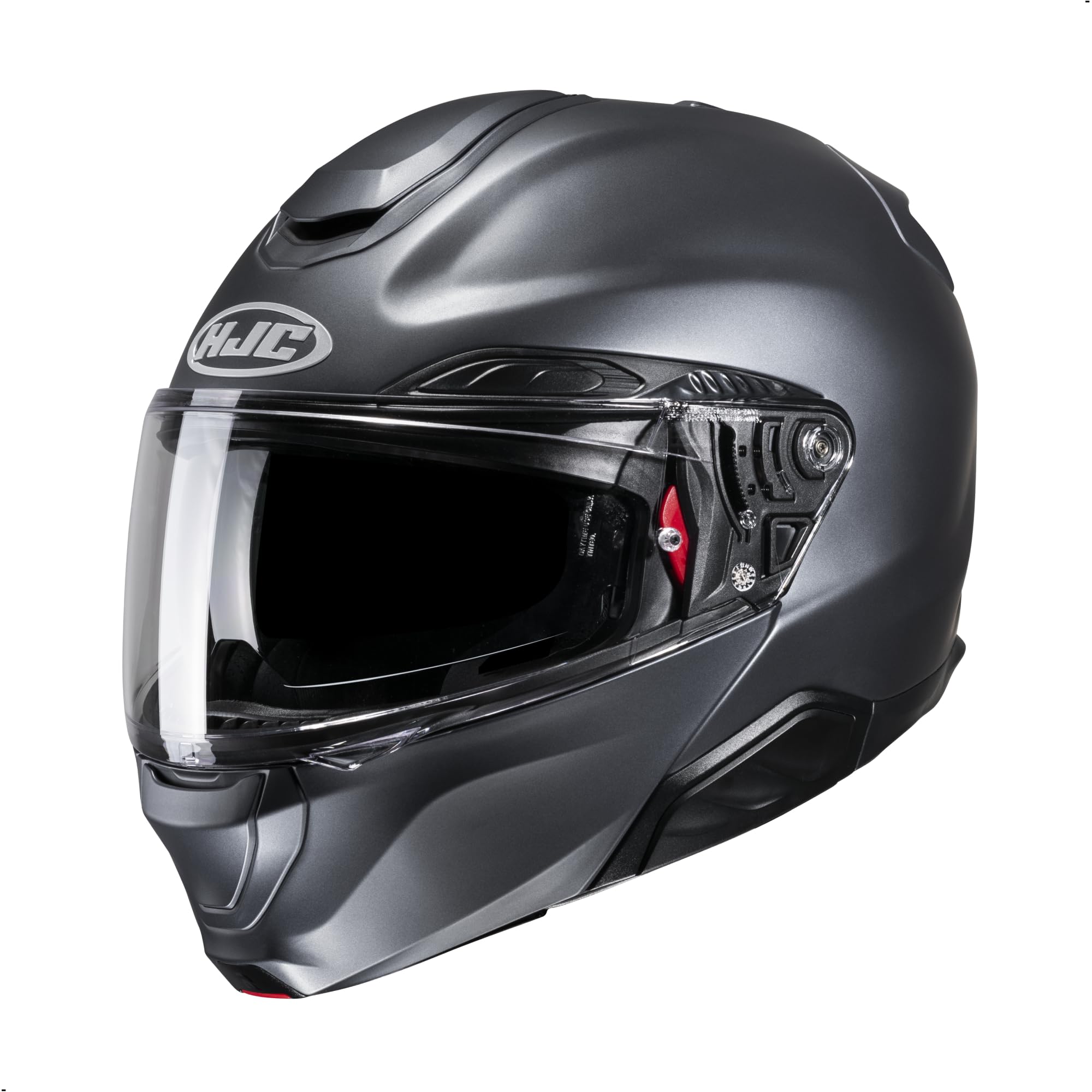HJC RPHA 91 Solid Modular Motorcycle Helmet with HJ-37 Pinlock Shield, DOT Approved (Semi Flat Anthracite, XX-Large)