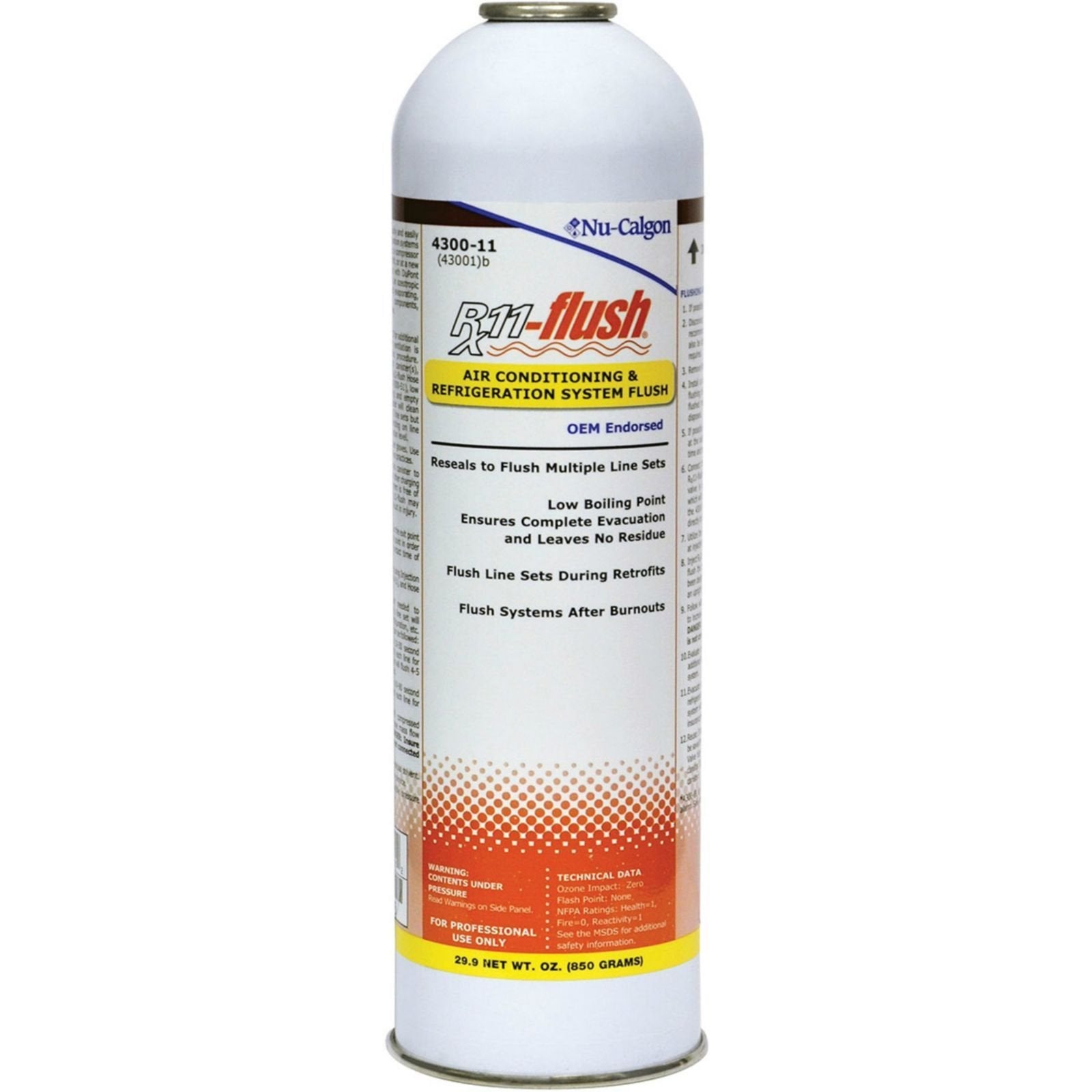 NuCalgon 430011 Rx11 AC Flush Canister2lb Can