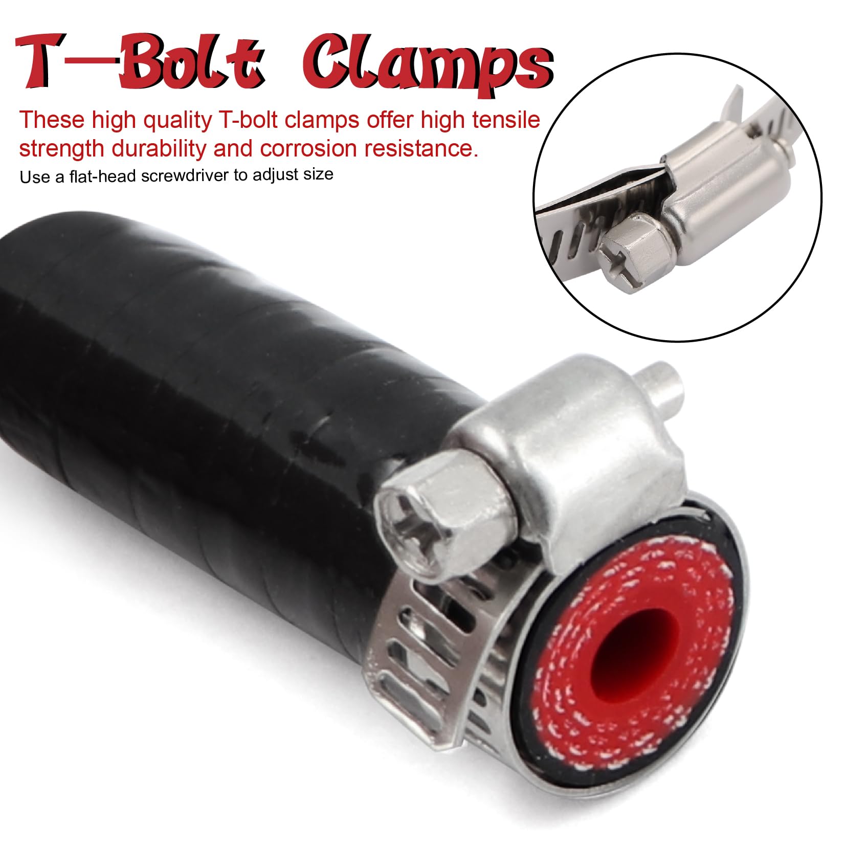 High Temperature 4-Ply Reinforced Silicone Hose Cap ID 1/4 Inch(6.5mm) Hose End Plug For Turbo Bypass Valve/Vacuum/Fix Leak/Thro