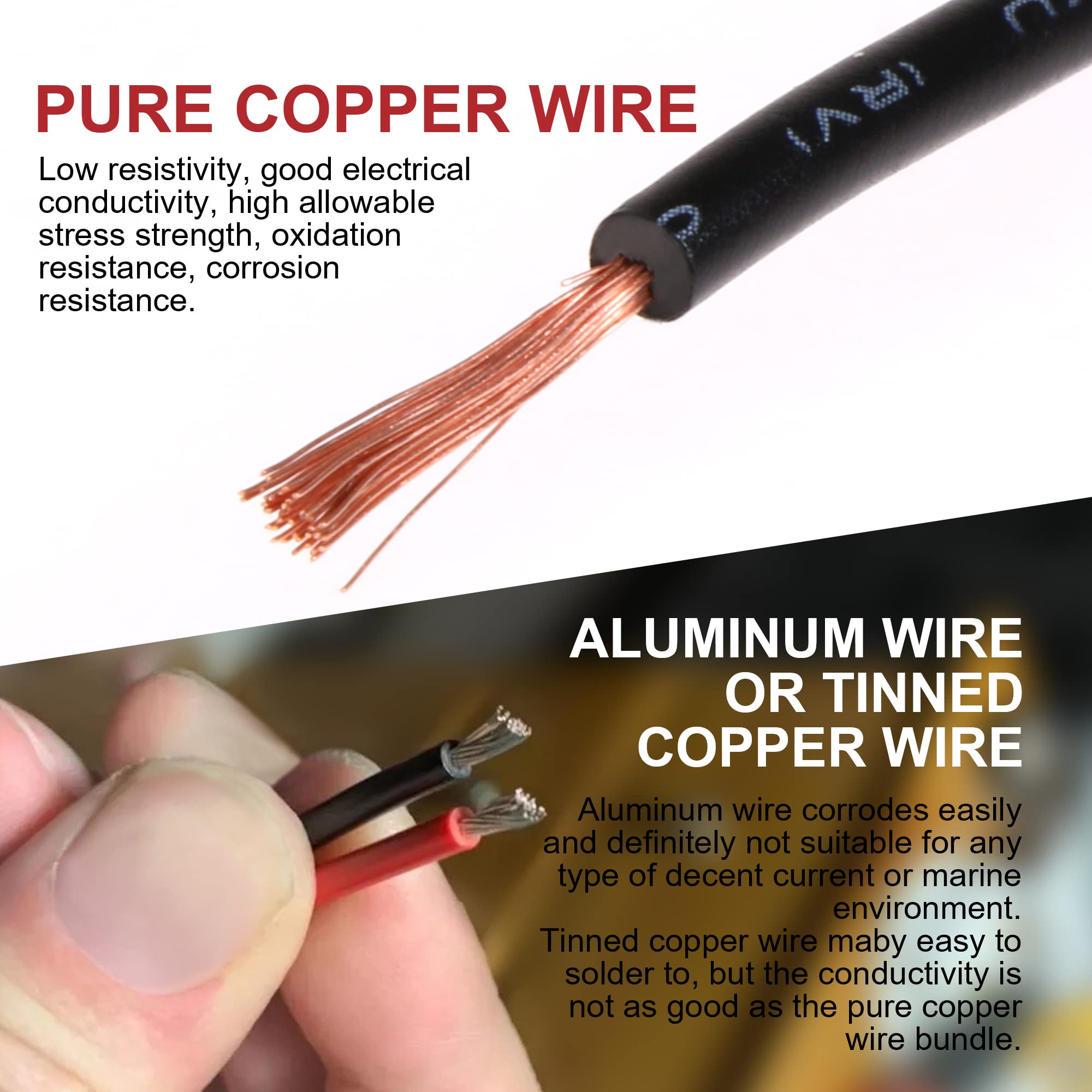 2 Pin Connector Waterproof Connector,Male And Female Way 16 Awg Wire Suitable For Car Truck, Boat And Other Wire Connection (5 K