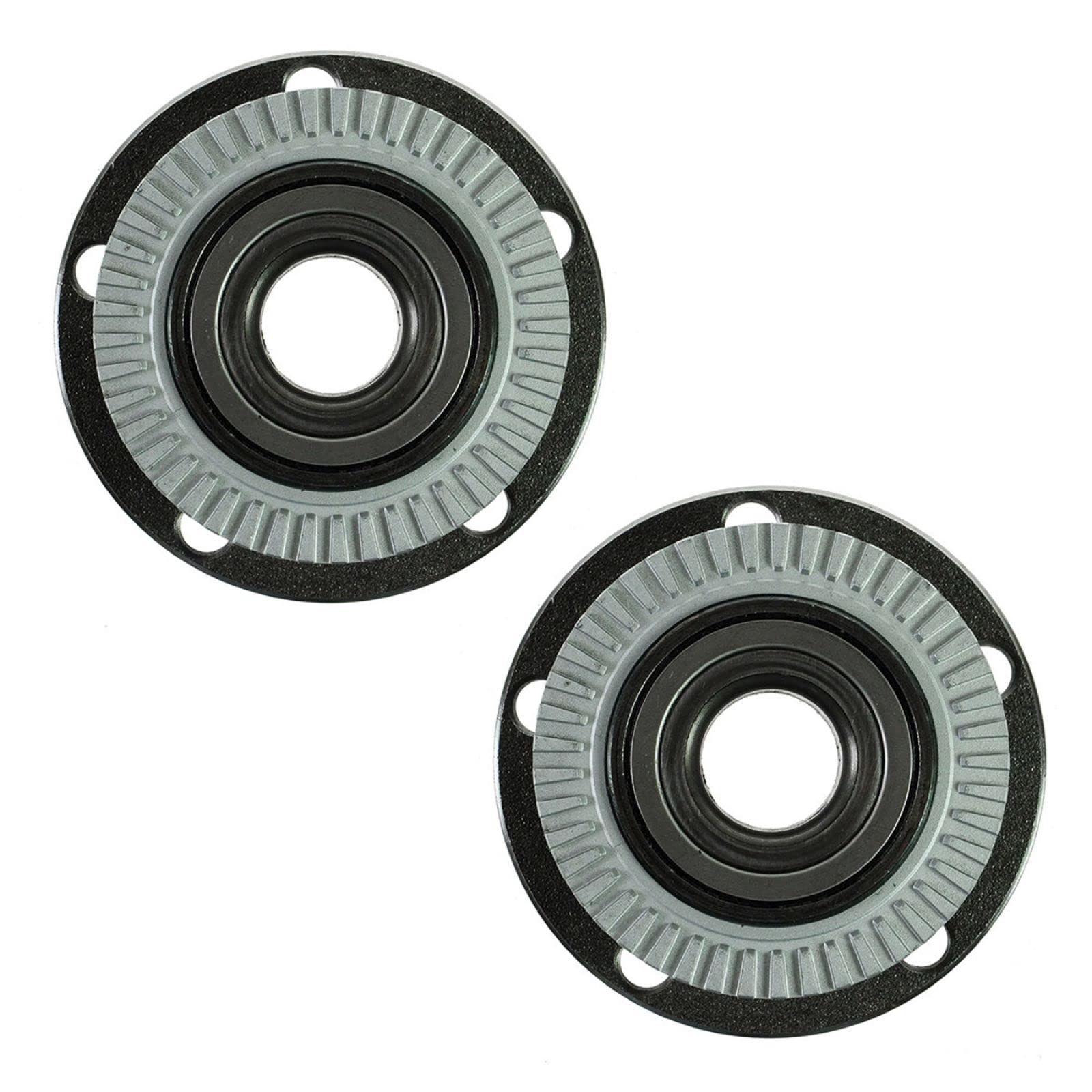 Trq Rear Wheel Hub Bearings Assembly Set Compatible With 2002-2008 Audi A4