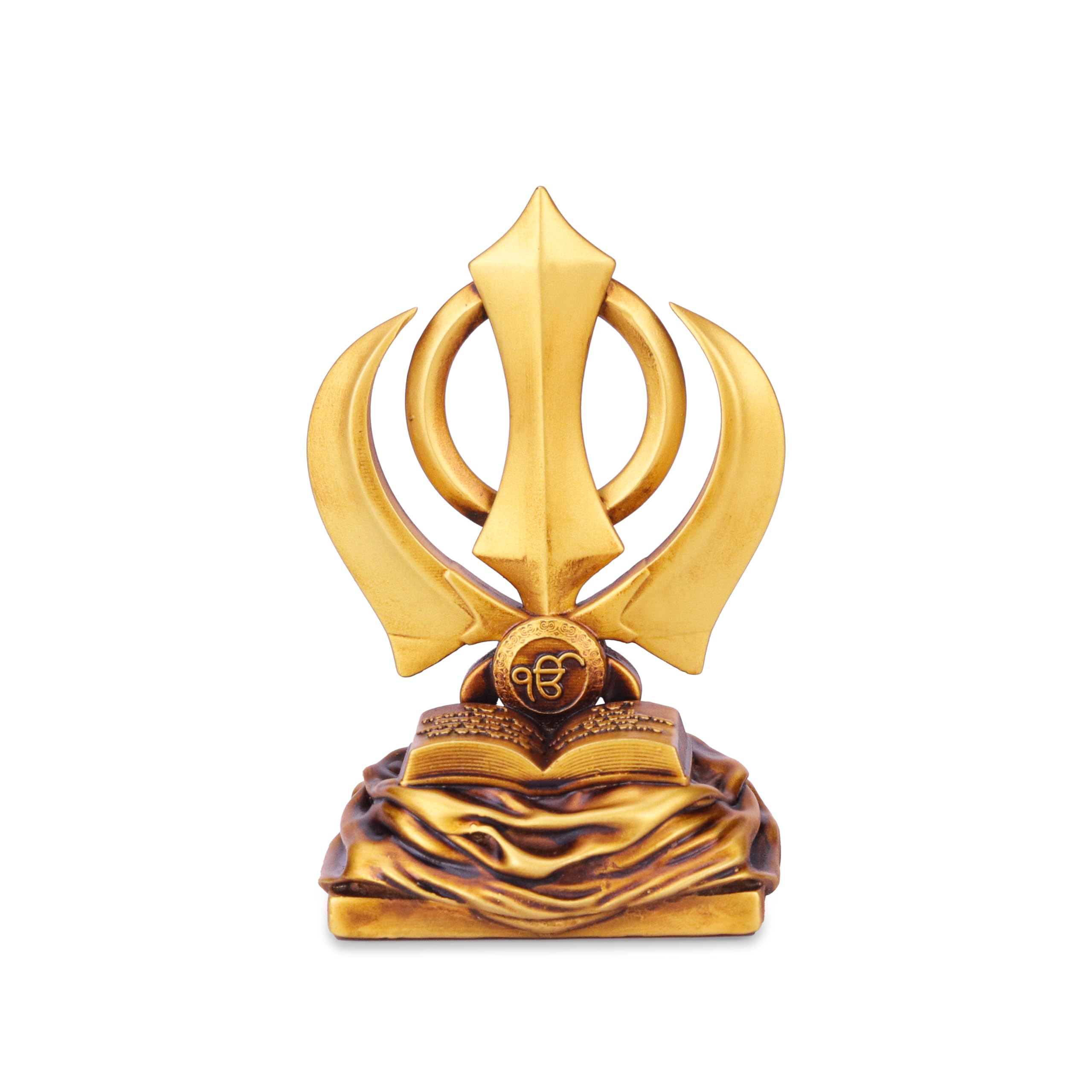 Artarium Khanda Sahib Idol Sikh Religious Symbol Khanda Sahib Statue For Car Dashboard Idol For Pooja Office Table Showpiece Gif