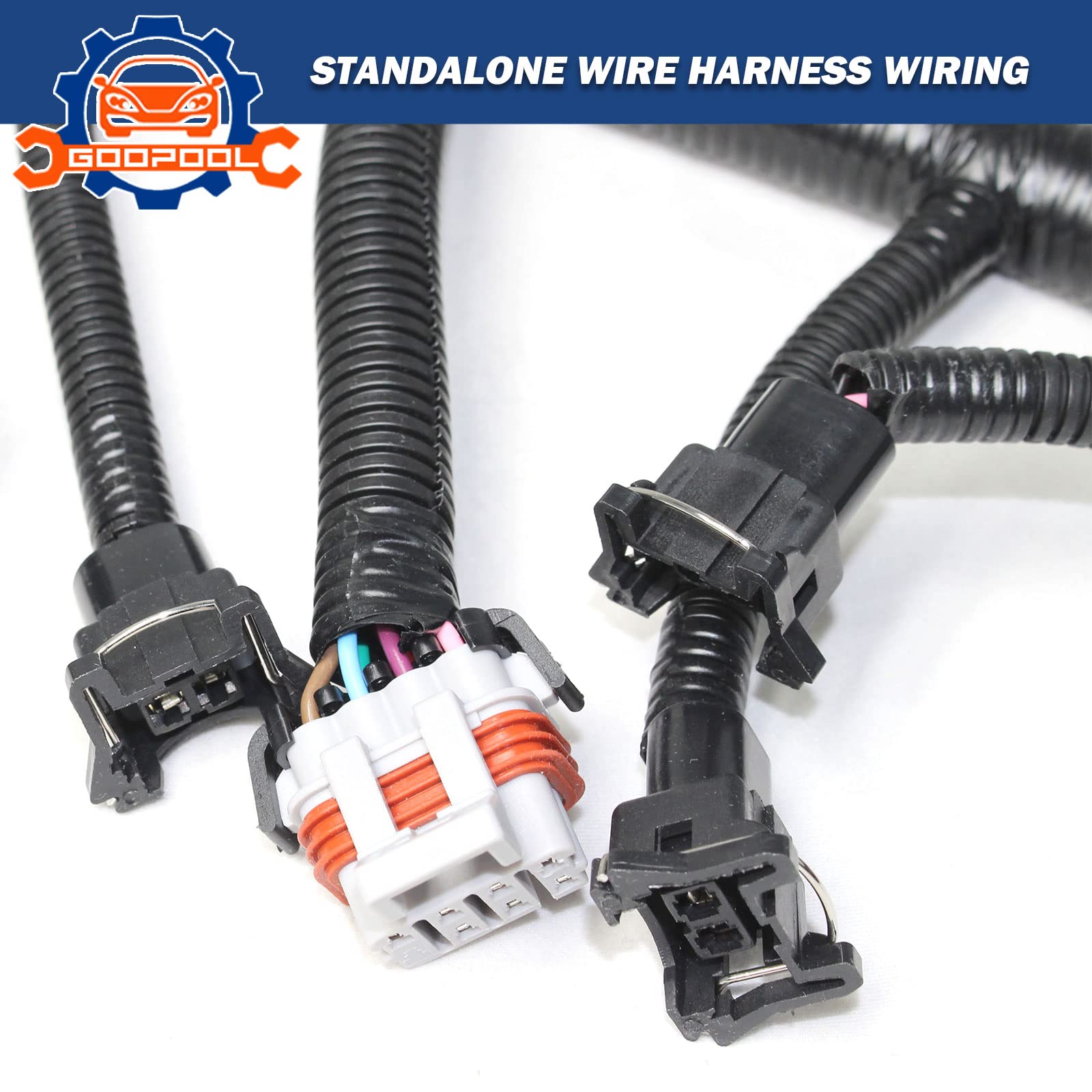 5.3 Wiring Harness ls Engine Wiring Harness Compatible with 1999-2006 DBC LS1 4.8 5.3 6.0 Vortec Drive by Cable 4L60E, with Wiri