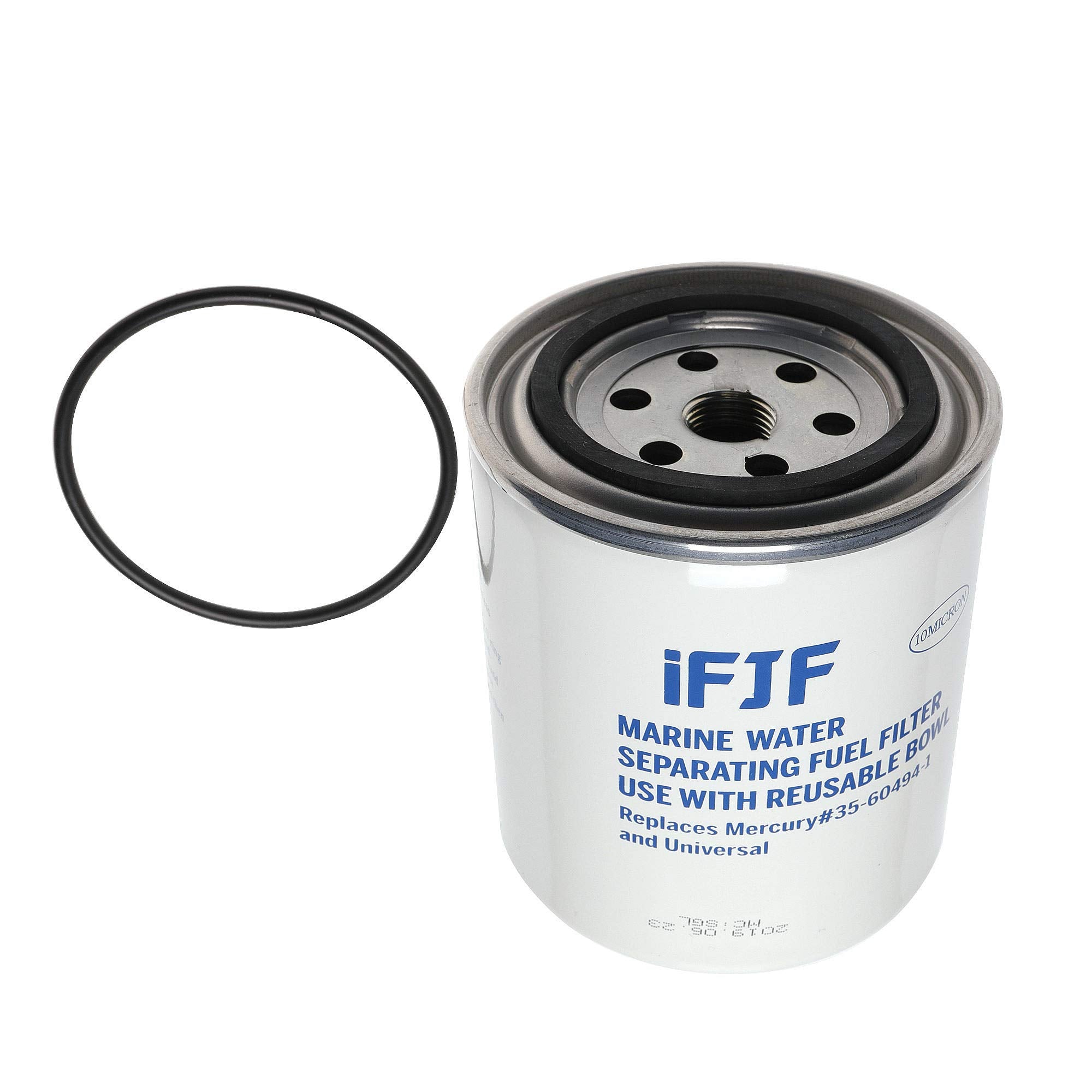 iFJF S3213 Fuel Water Separating Filter Replacement Filter with O-ring fit 3/8 Inch Outboard Motors 802893Q01 Marine 35-809097 3