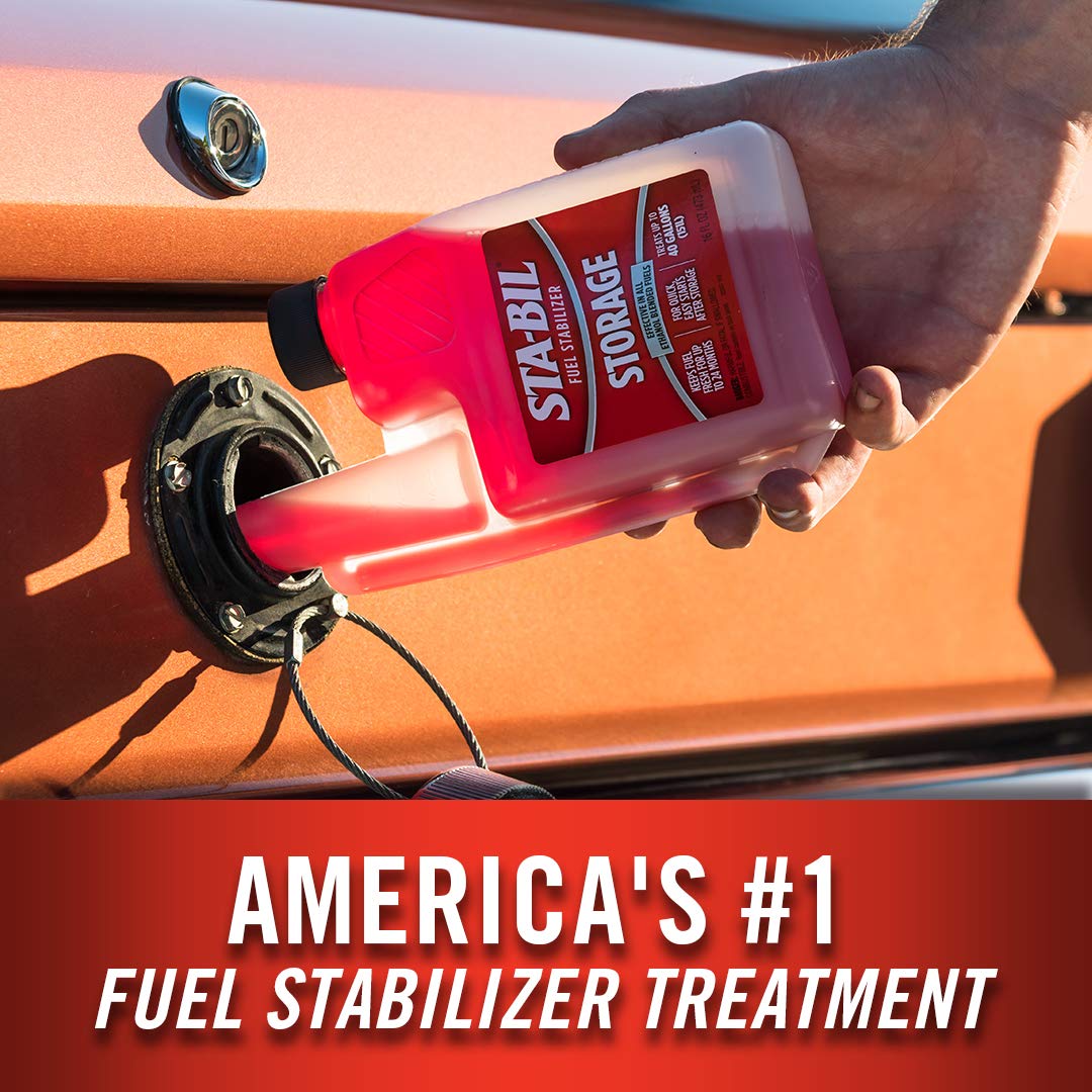 Sta-Bil Storage Fuel Stabilizer Keeps Fuel Fresh For 24 Months, Prevents Corrosion, Gasoline Treatment Fuel Additive That Protects Fuel System, Gas Stabilizer For Fuel Storage, 16 Oz. (12 Pack)