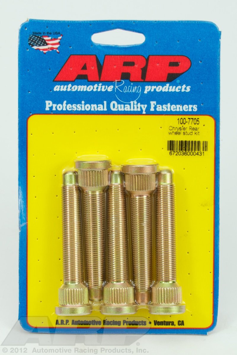Arp 100-7705 Rear Wheel Stud Kit (Uhl = 3.125) Chrysler All Models