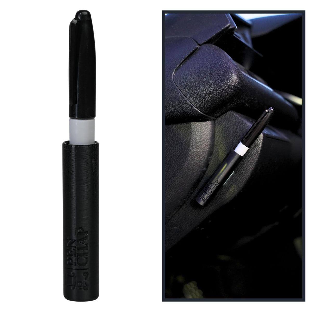 Carchap Car Pen Holder, The Original Penchap, Pen Holder For Car, Keep Pens Handy, Made In Usa, Interior Car Accessories For Wom