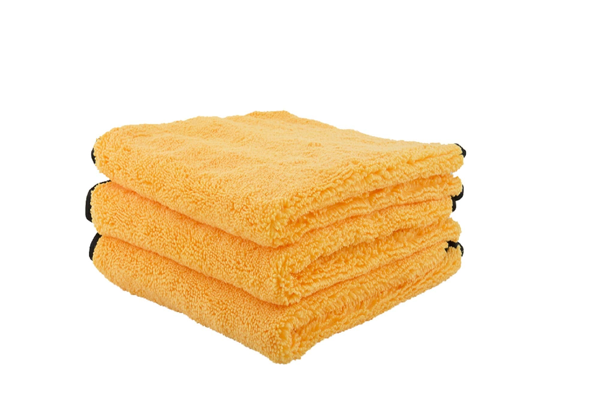 Chemical Guys Mic 506 03 Professional Grade Premium Microfiber Towels, Gold (16 Inch X 16 Inch) (Pack Of 3) - Safe For Car Wash,