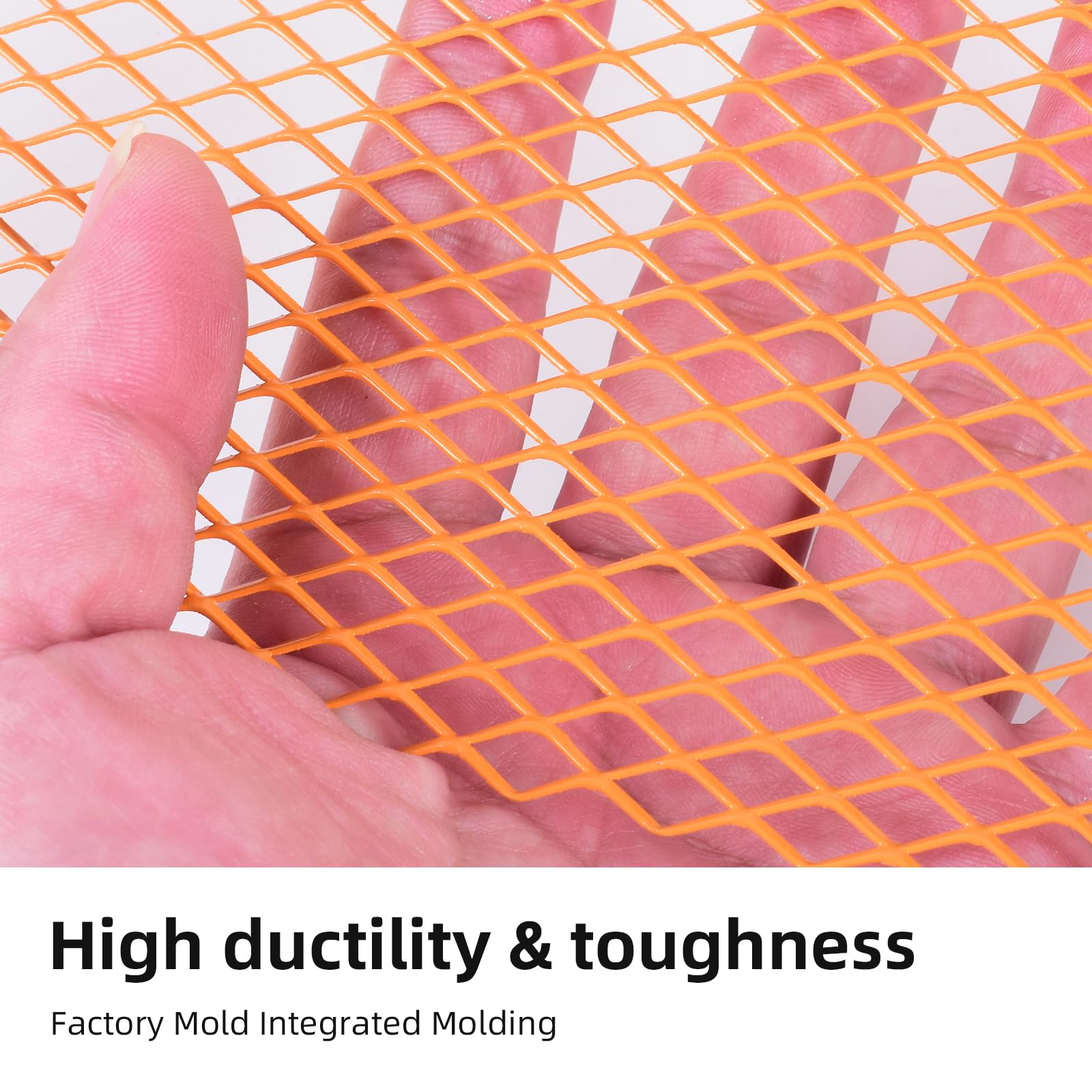 AggAuto Universal 40''x13'' Car Grill Mesh - Aluminum Alloy Automotive Grille Insert Bumper Rhombic Hole 6x12mm, One of the Most