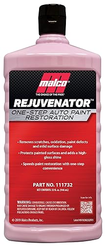Malco Paint Rejuvenator - One Step Automotive Paint Restoration/Clear Coat Scratch And Swirl Remover/Re-Shine Old, Aged Paint To Look New / 32 Fl Oz (111732)