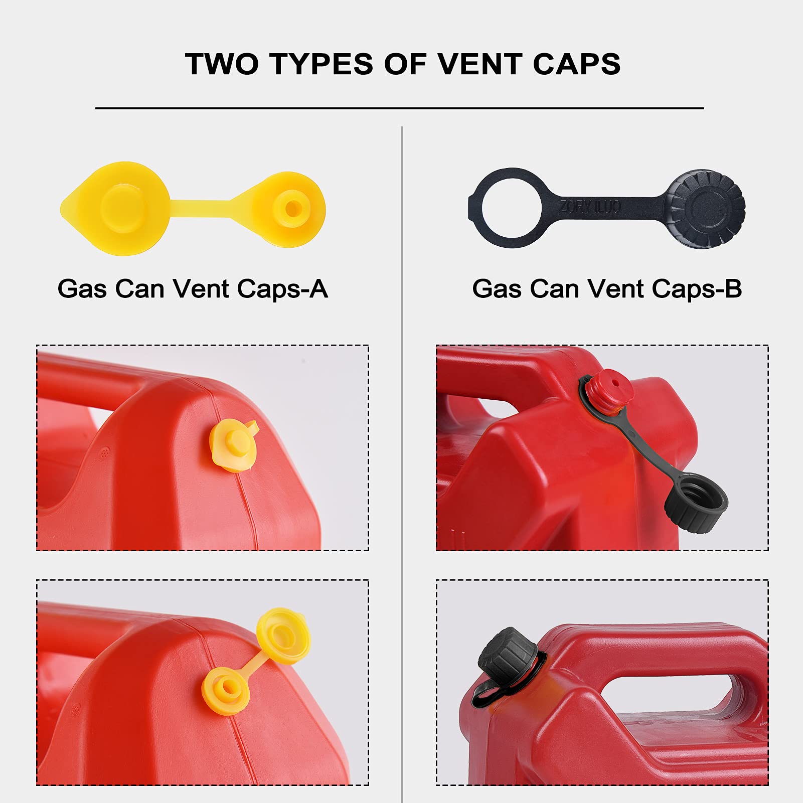 Gas Can Spout Replacement, Gas Can Nozzle. Spout Length Is 8.1 In, Easier To Use. For Most 1/2/5/10 Gal Oil Cans. With Gas Can V