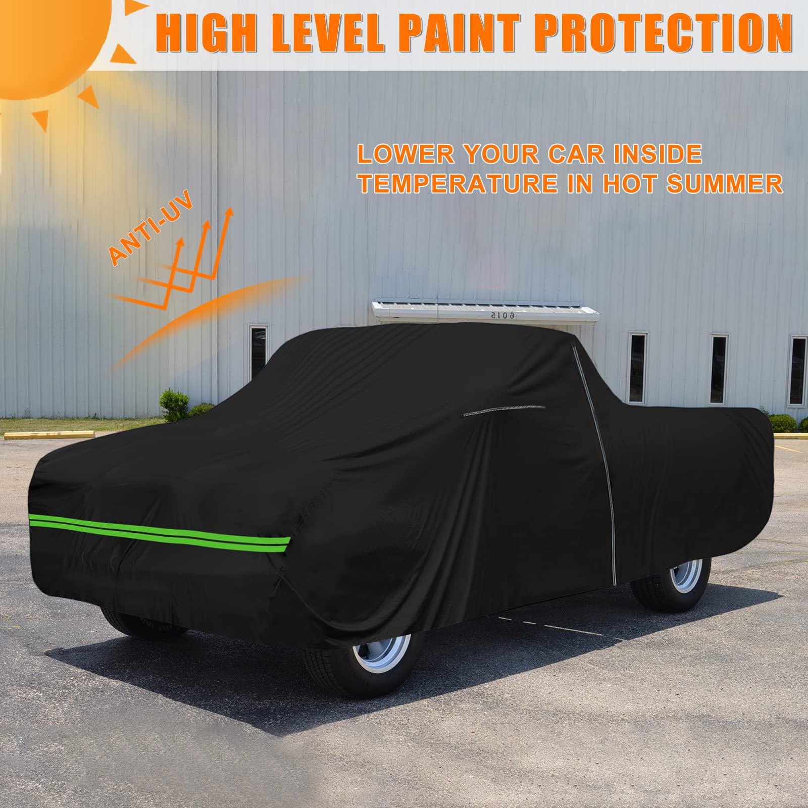 Waterproof Car Cover Replace for Ford F100 F250 1961-1972, F100 F150 F250 1973-1991 2 Door Regular/Standard Cab Long Bed 8ft All
