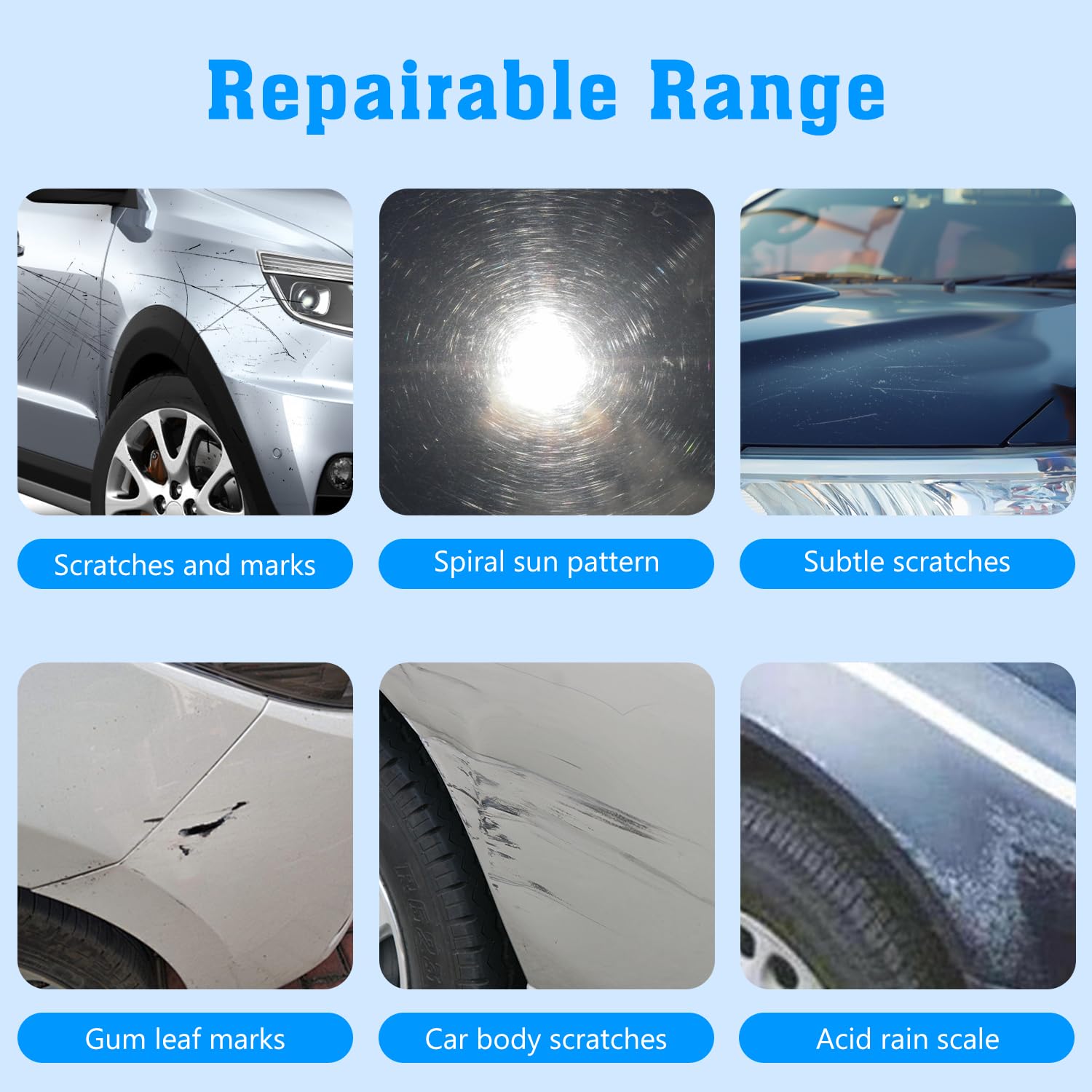 2Pcs V-Vaxy Car Scratch Repair Wax, Car Buff Out Scratch, Intelligent Repair Scratcher, Car Paint Scratch Repair, V-Vaxy Paint R