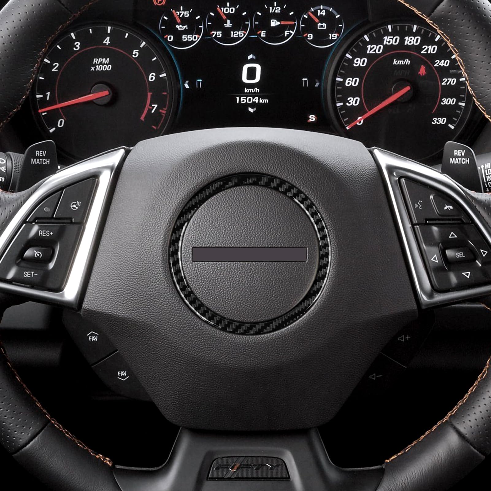 Car Sticker Interior Trim Cover for Chevrolet Camaro 2016 2017 2018 2019 2020 2021 2022 2023 2024 ABS Carbon Fiber Decal Accesso