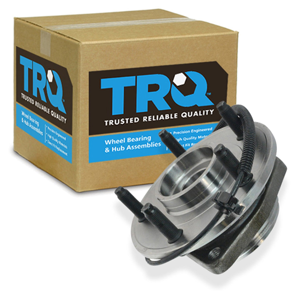 Trq Front Left Right Wheel Hub Bearing Assembly Driver Passenger Side Compatible With 2007-2017 Jeep Wrangler 2018 Wrangler Jk