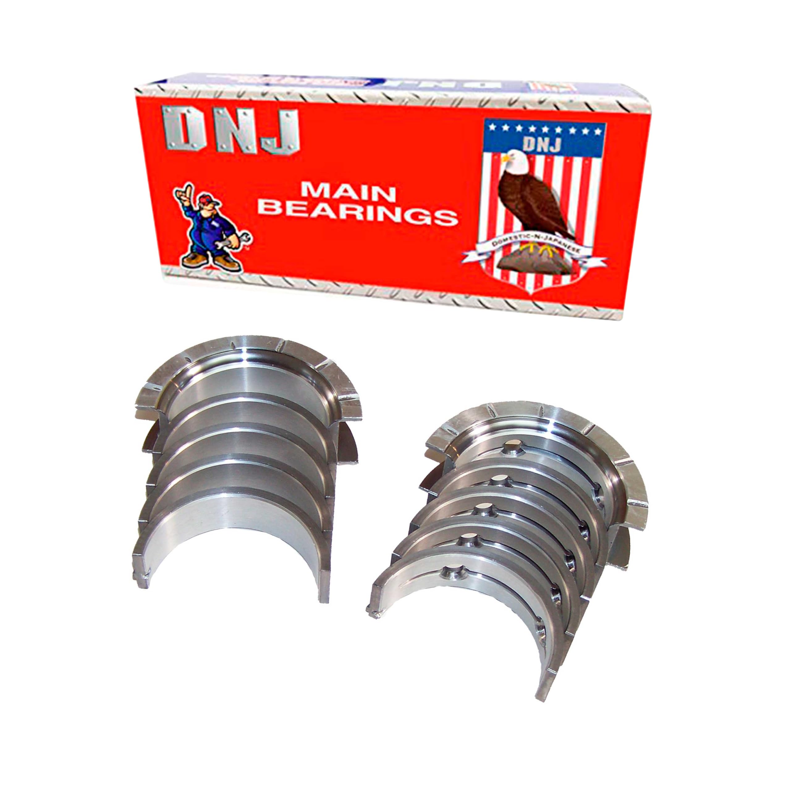 Dnj Mb314.10 Oversize Main Bearings For 2000-2015 / Buick, Chevrolet, Gmc, Oldsmobile, Pontiac, Saturn/Aura, Cavalier, Impala, Malibu, Sunfire / 2.0L-2.4L / Dohc/Vin 5, Vin B, Vin D, Vin F, Vin H