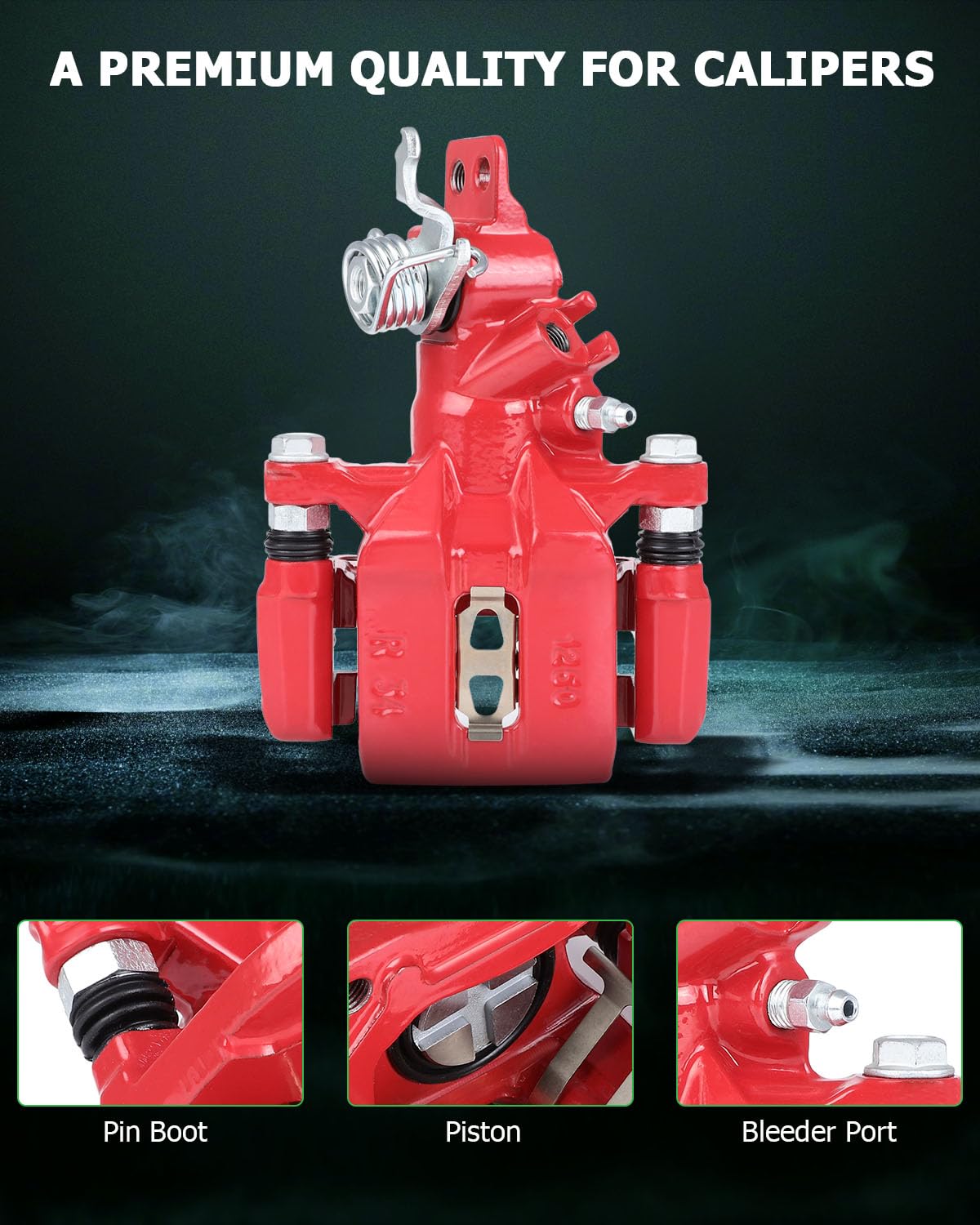 Scitoo Rear Right Brake Caliper With Bracket 19-B2068 Compatible For Acura For Tsx 2004-2008,For Honda For Accord 1998-2007