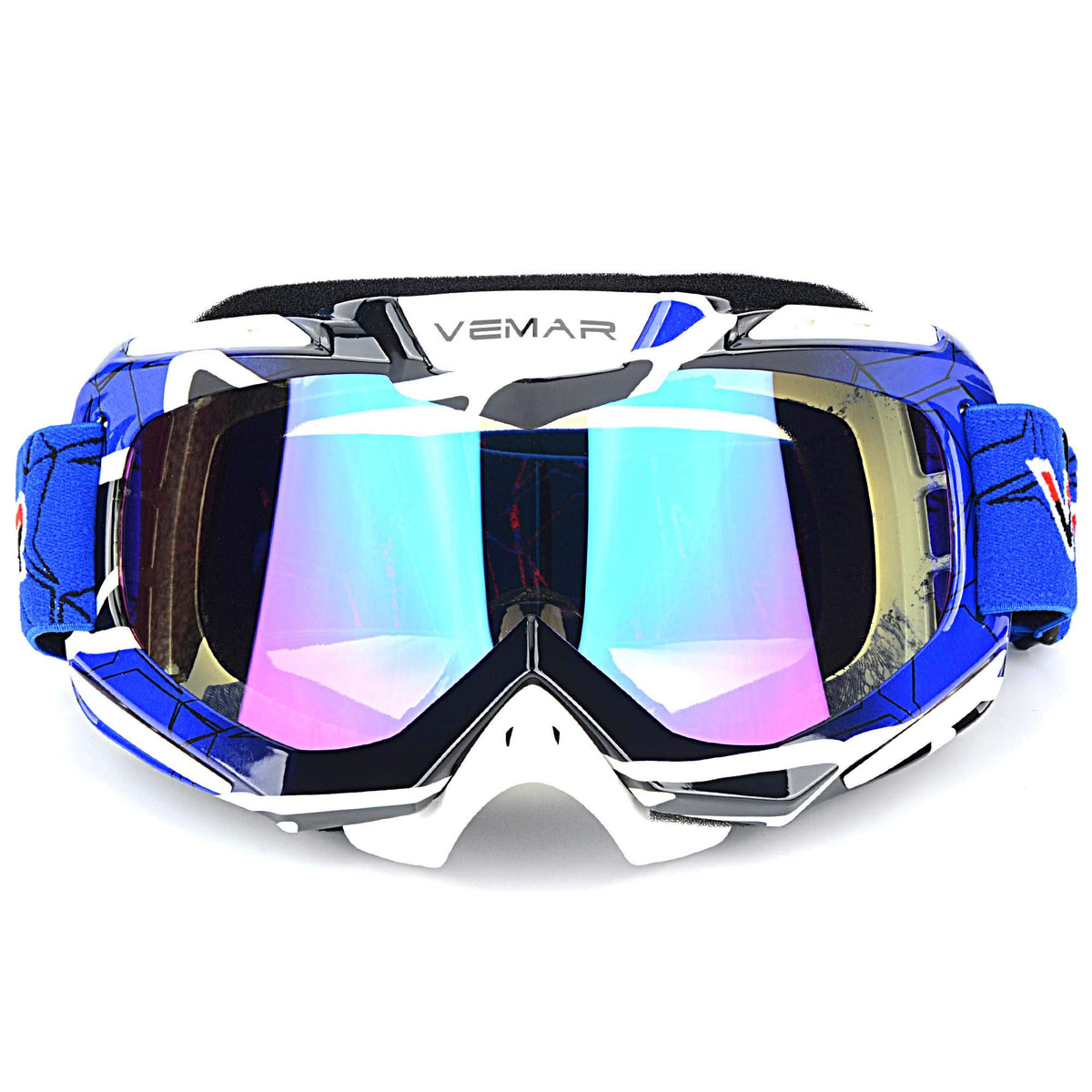 Ubelly Motorcycle Motocross Goggles Atv Racing Goggles Dirt Bike Tactical Riding Motorbike Goggle Glasses, Bendable Windproof Du