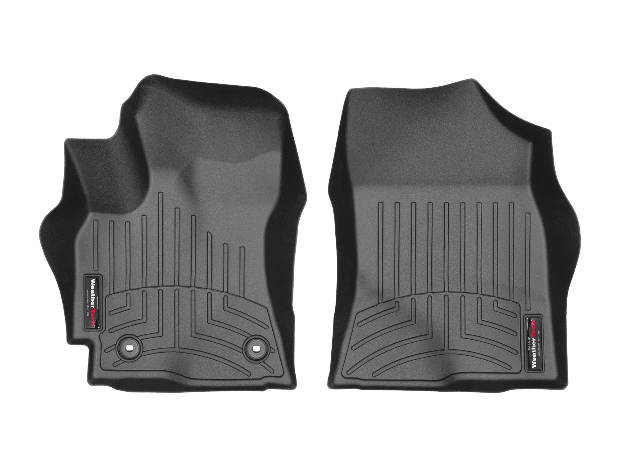 WeatherTech Custom Fit FloorLiners for Toyota Corolla - 1st Row (4411091), Black