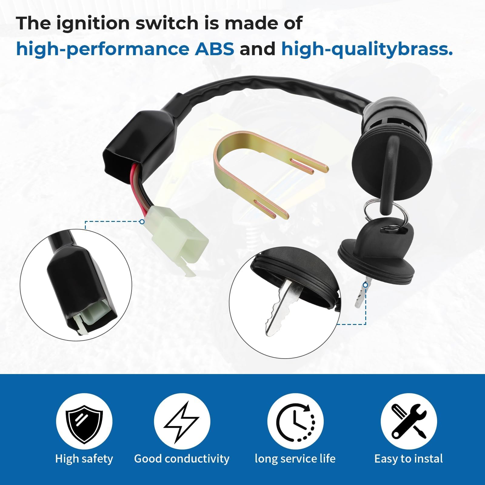 M Mati Ignition Key Switch Main Switch For Polaris Outlaw 50 90 110 Sportsman 90 110 Scrambler 50 90 Predator 50 90 Phoenix 200