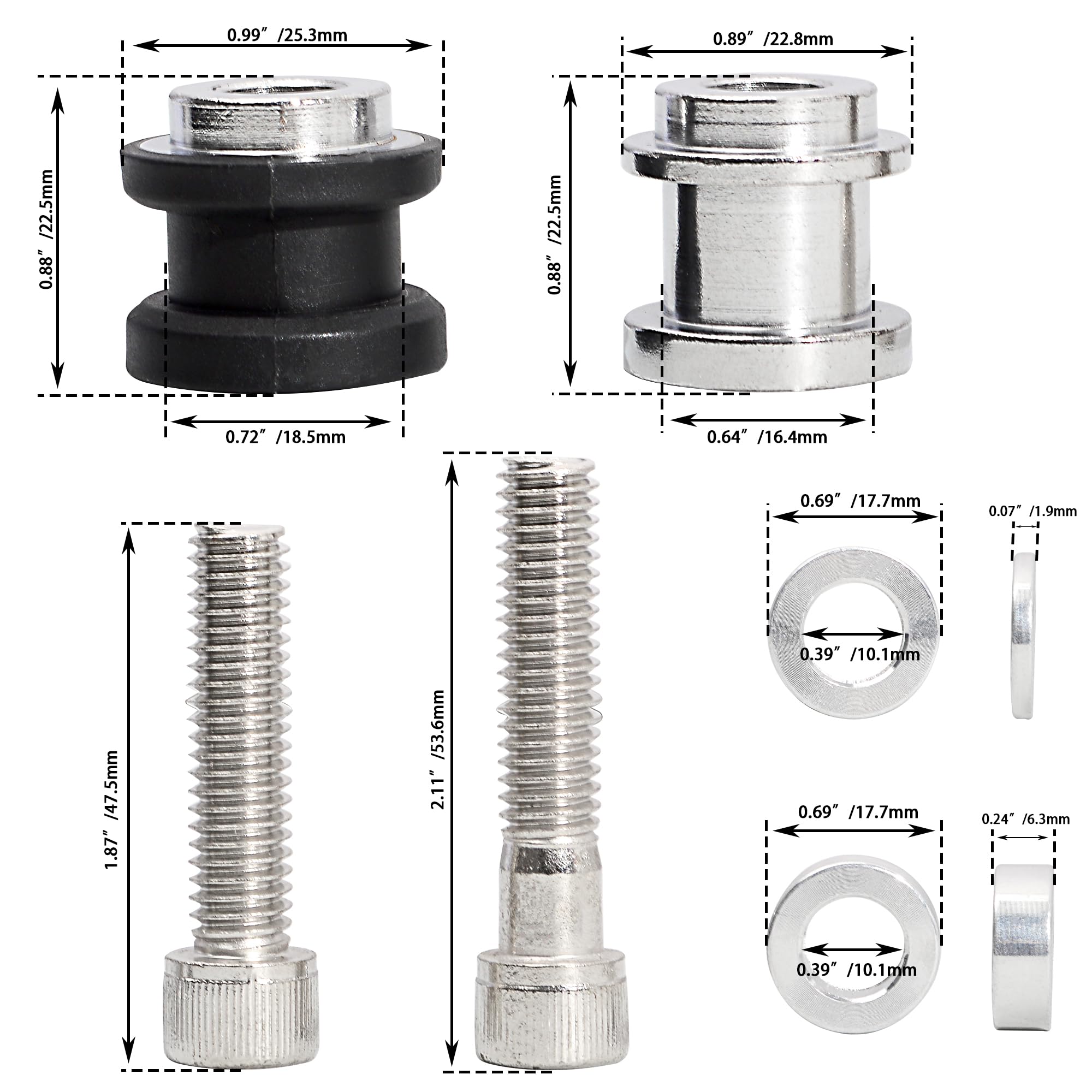 WOWTK Detachables Sissy Bar Luggage Rack Tour Pack Rack Docking Hardware Kit fits for Harley Softail FLDE, FLHC, FLHCS, FLSL, FX