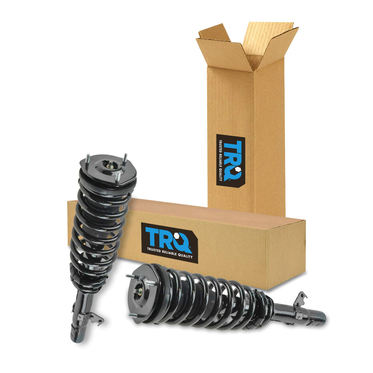 Trq Front Strut & Coil Spring Assembly Set Driver & Passenger Sides Compatible With 03-08 Mazda 6