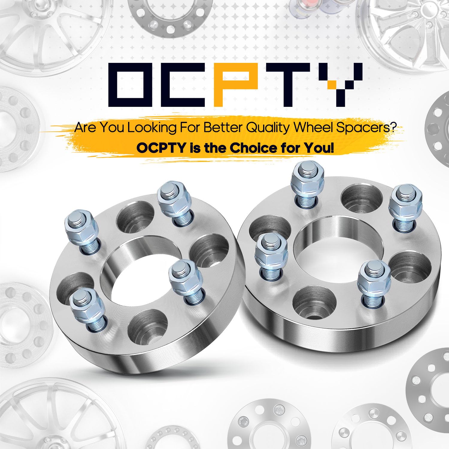 Ocpty 4X100 To 4X100 Wheel Spacers For 323 For Aveo For Celica For Chevette For Civic For Civic Del Sol 1 Inch 12X1.5 Studs 60.1
