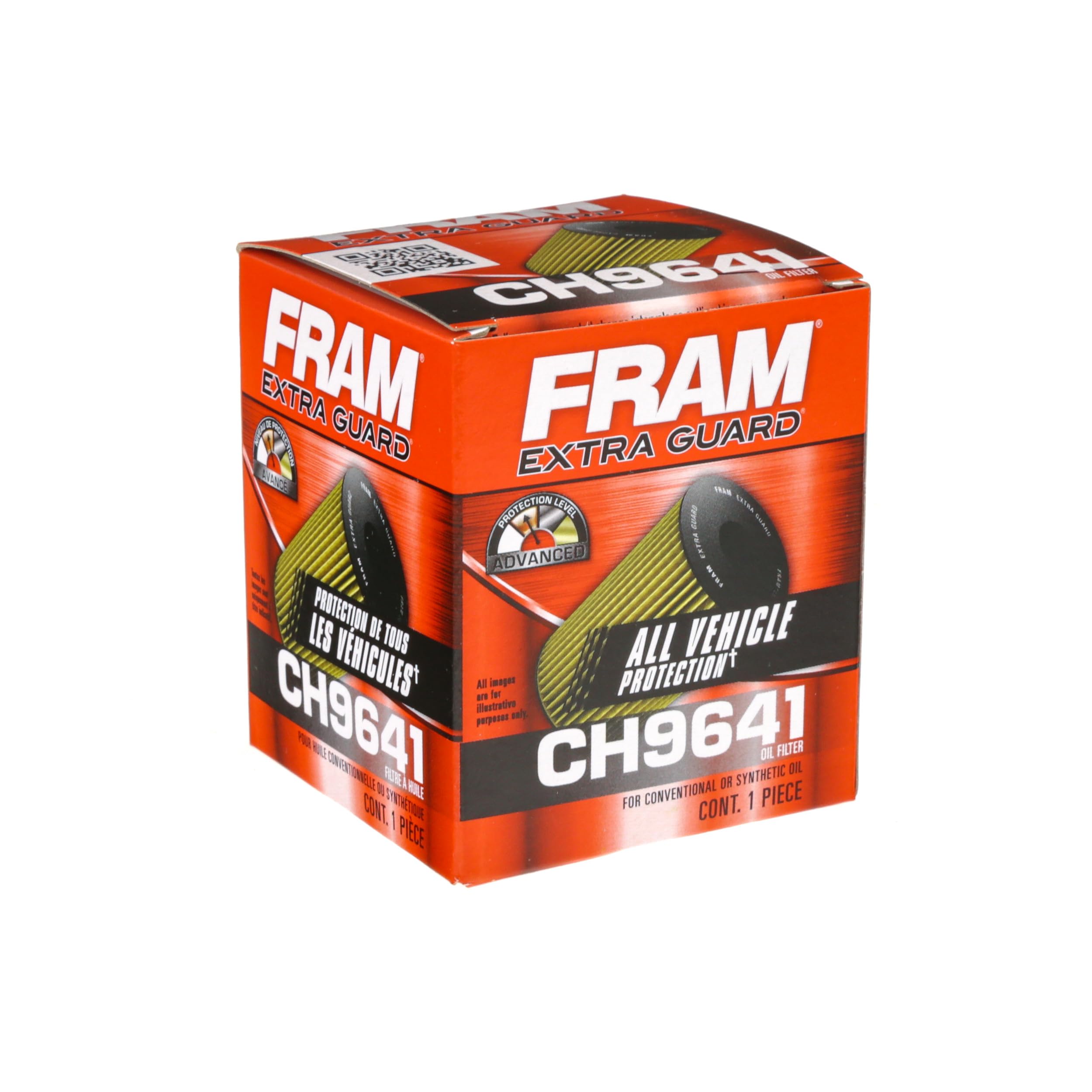 Fram Extra Guard Ch9641, 10K Mile Change Automotive Replacement Interval Cartridge Engine Oil Filter For Select Vehicle Models