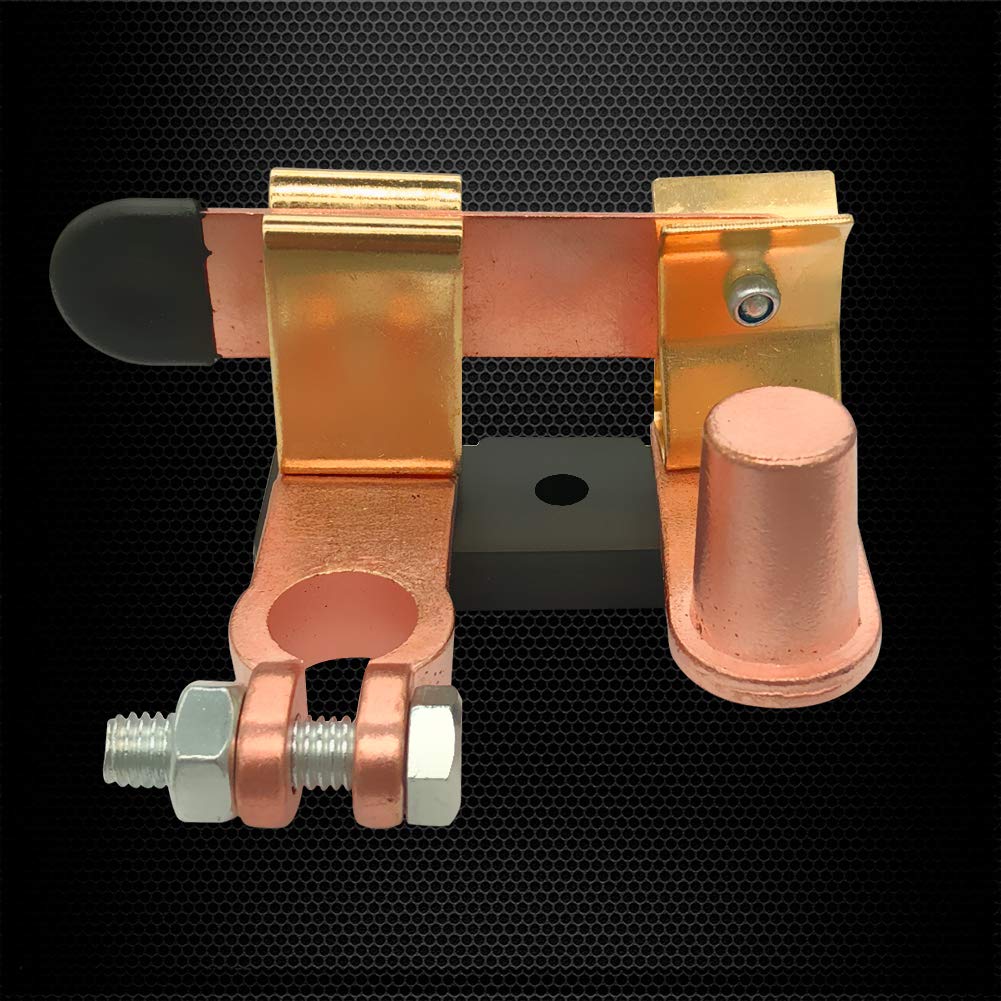 Top Post Knife Blade Master Switch, Ampper 12V / 24V Battery Disconnect Switch Isolator Power Cut Off for Marine Car Boat RV ATV