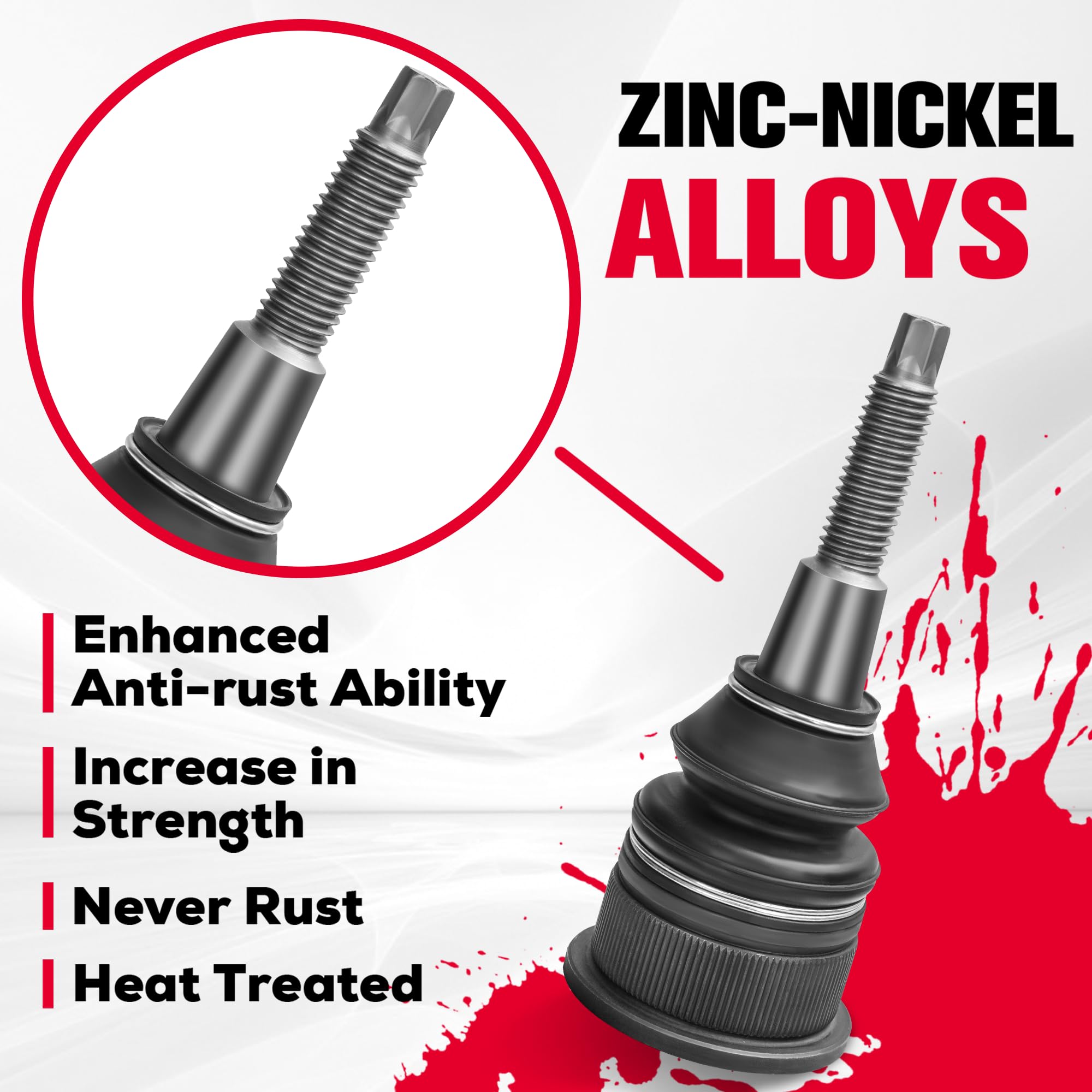 Ksp Front Upper Control Arms For 19-24 Chevy Silverado Gmc Sierra 1500, 2-4 '' Front Uca With Ball Joints For 2019+ Silverado Si