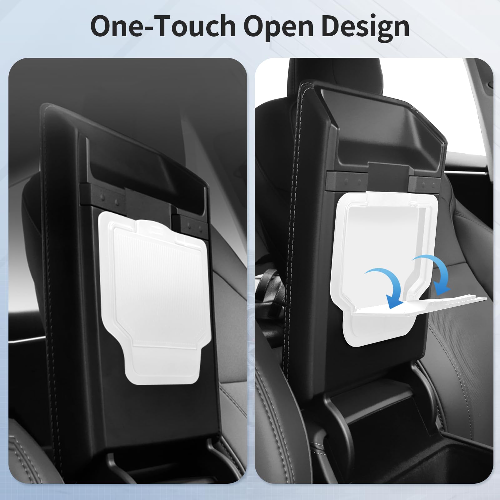 Tsldrv 2025 Upgrade Center Console Organizer Tray For Tesla Model 3 Highland 2024 2025 [Slide Smoothly] Armrest Hidden Organizer