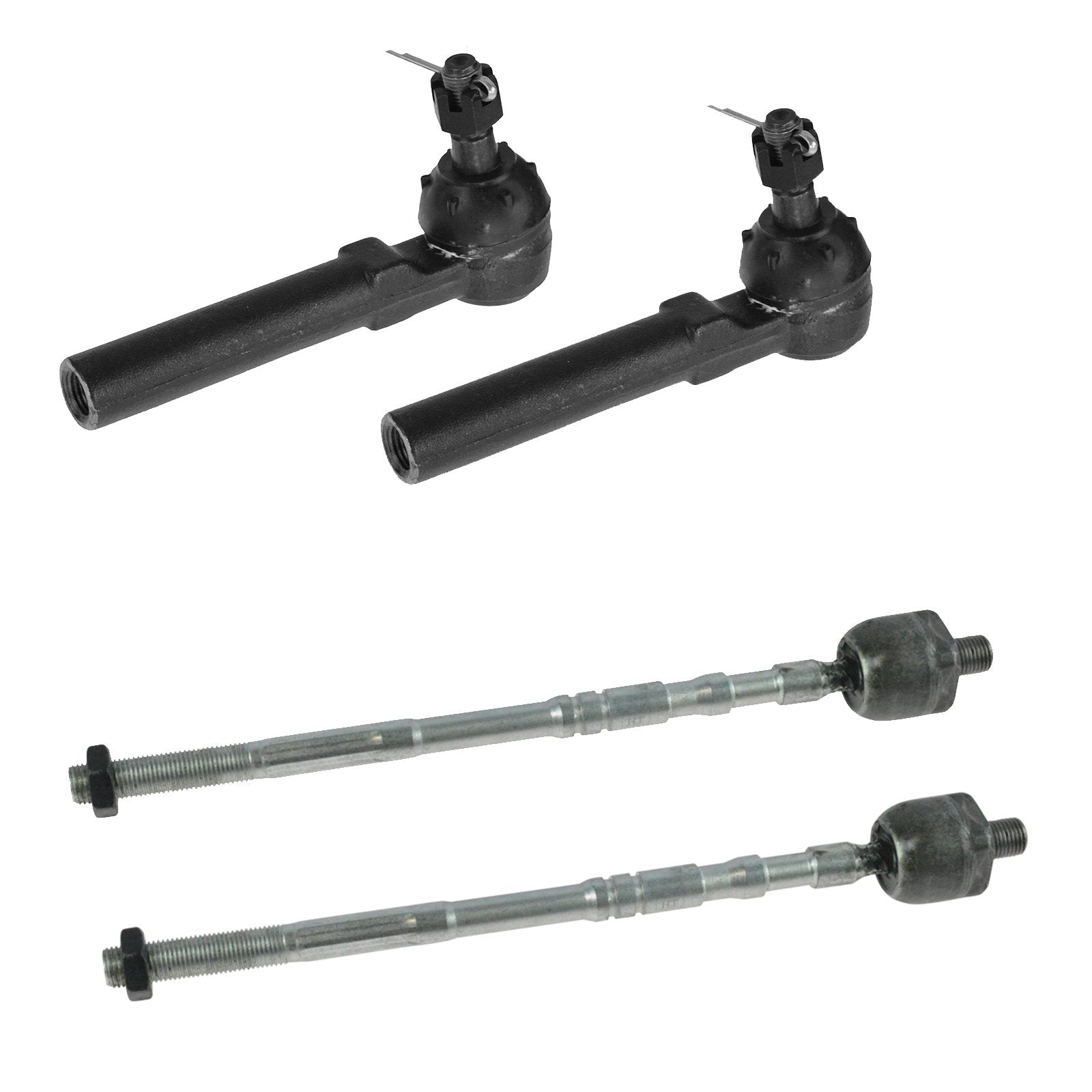 Trq Front Inner And Outer Tie Rod Set Compatible With 2002-2004 Subaru Impreza