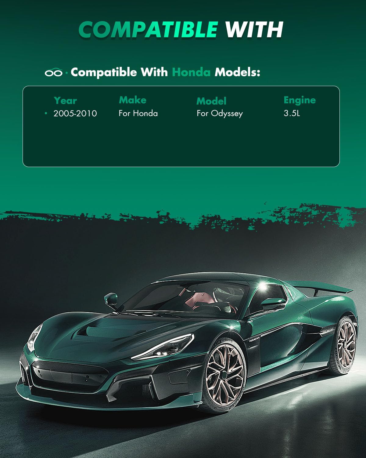 Scitoo D1089 D1088 Front Rear Ceramic Brake Pads Sets Fit For Honda Odyssey 2005-2010