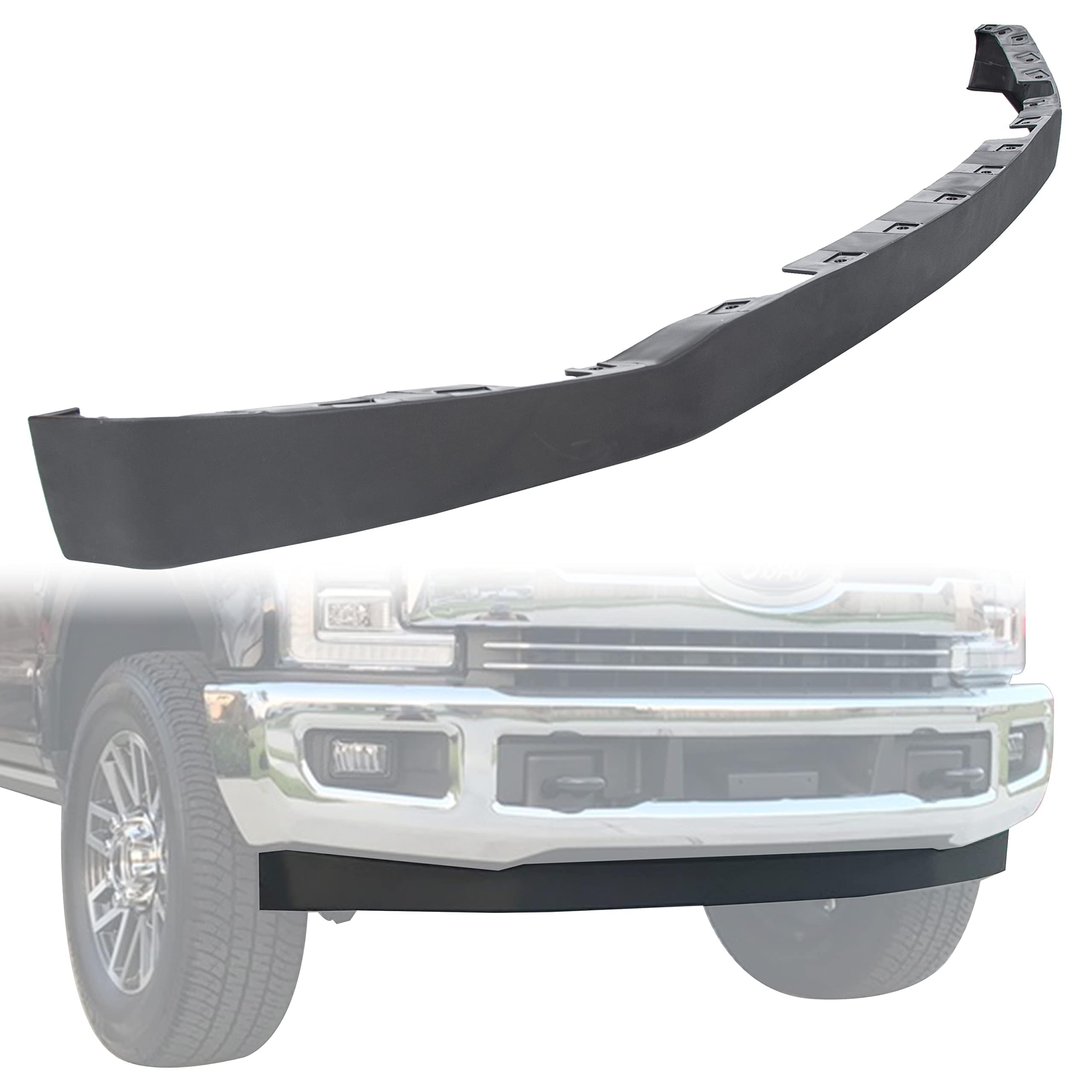 ECOTRIC Front Lower Bumper Valance Panel Compatible with 2017 2018 2019 F250 F350 F450 F550 2WD Ford Super Duty HC3Z-17626-AD, H