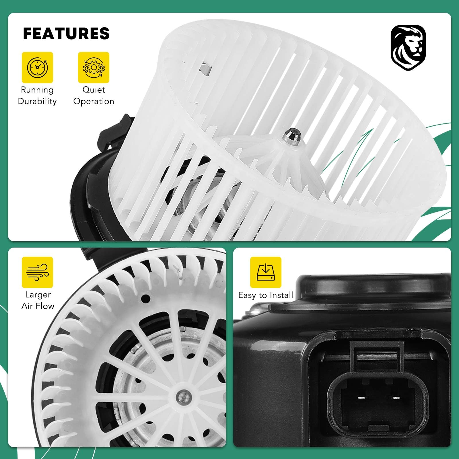 Front Side Hvac Blower Motor Assembly For Chevrolet Silverado 1500 2500 3500 Traverse Gmc Sierra Acadia Buick Enclave Saturn Out