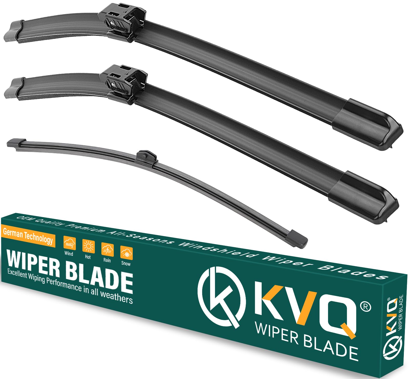 Kvq Windshield Wiper Blades Replacement For Bmw X2 2018 2019 2020 2021 2022 Original Factory Quality Front Rear Wiper Blade Set 