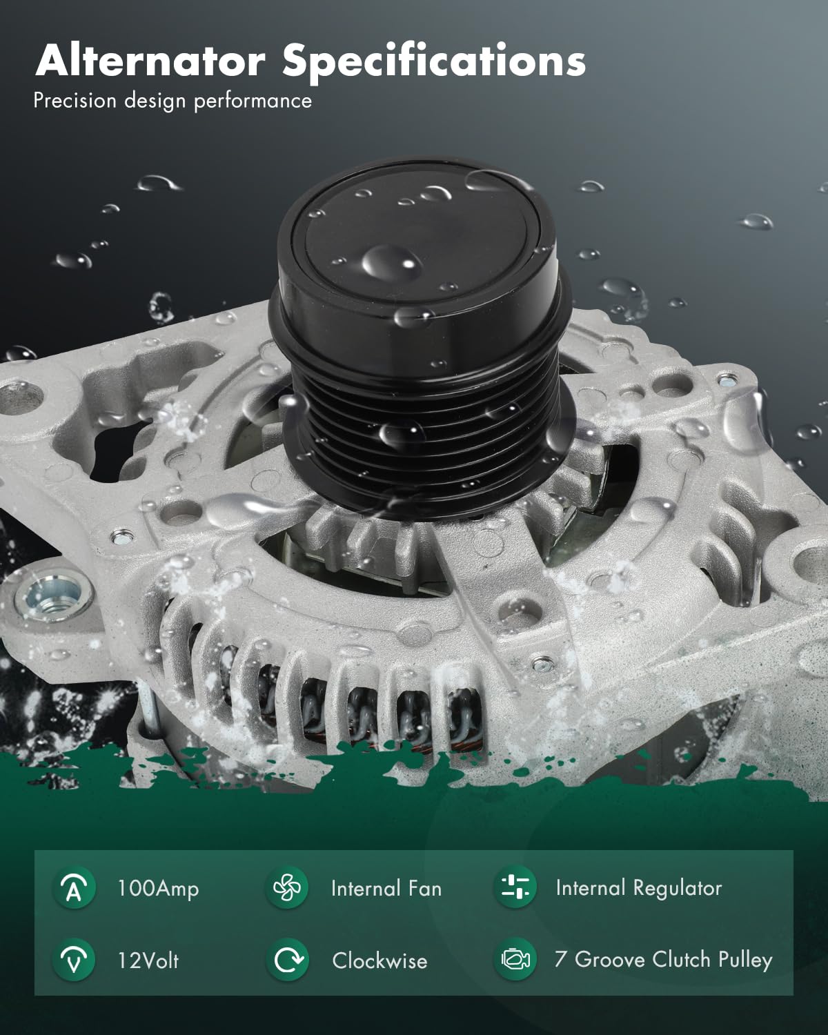 SCITOO Alternator Fit for Toyota for 4Runner 4.0L 2010-2013,for Toyota for FJ Cruiser 4.0L 2010-2014,for Toyota for Tundra 4.0L