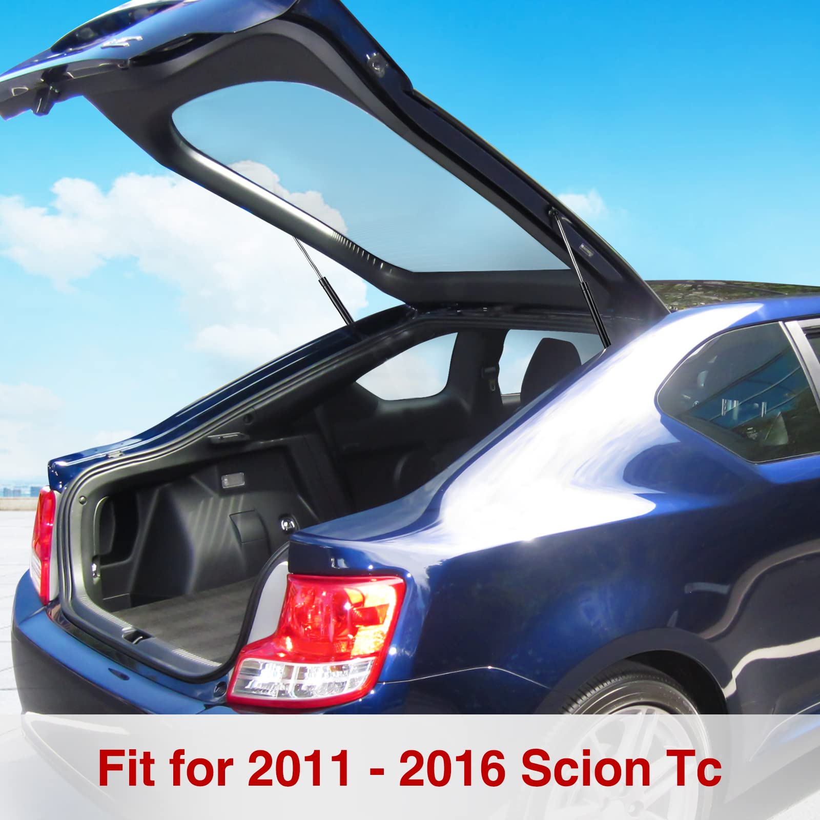 Vepagoo Hatchback Struts For 2011-2016 Scion Tc Trunk Gas Shocks - Pm3236 Rear Liftgate Lift Support Arms Supports (Pack Of 2 /