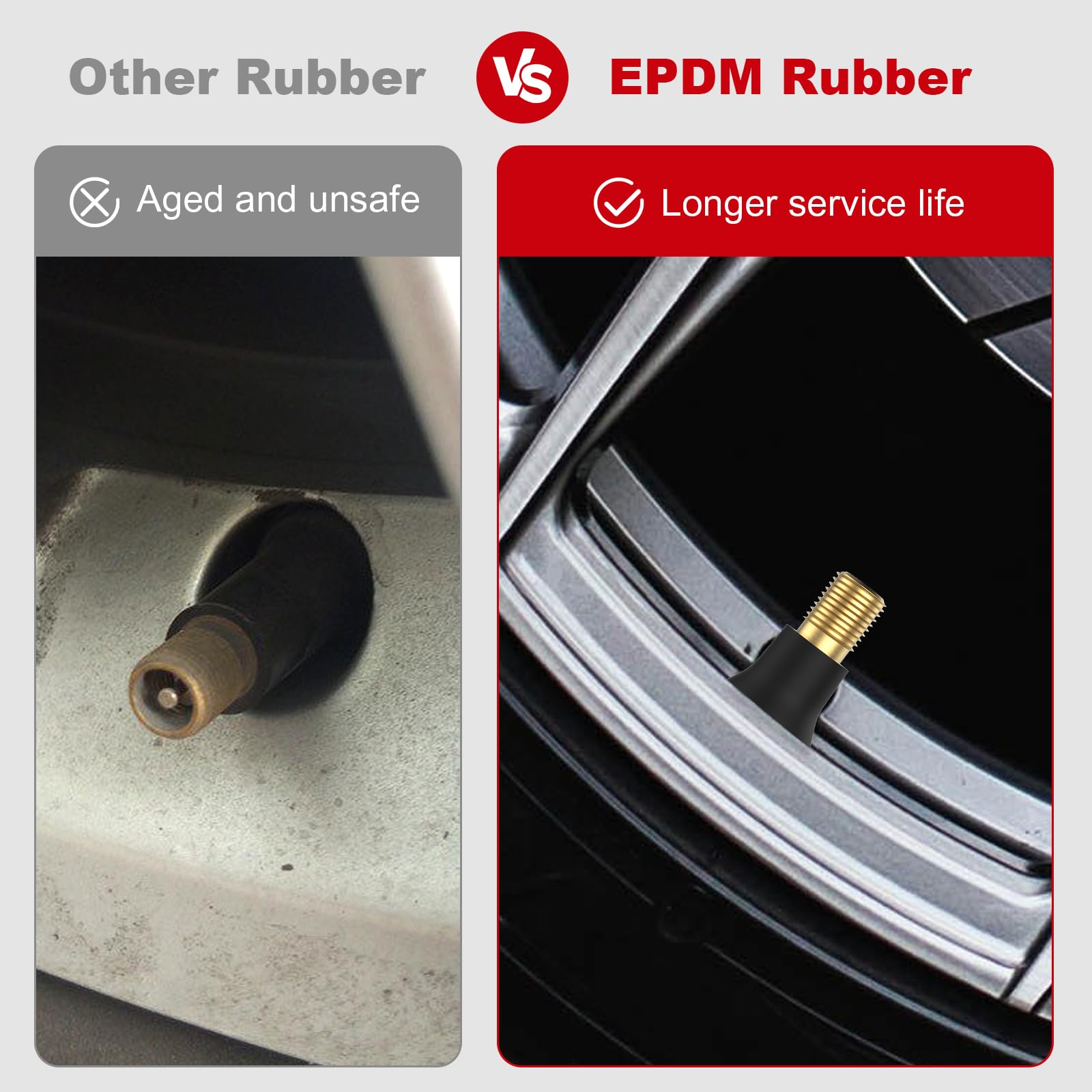 Sunsoul Tr412 Brass Stem Epdm Rubber Snap-In Short Tire Valve Stem For 0.453 Inch 11.5Mm Rim Holes, Pack Of 5Pcs Valves