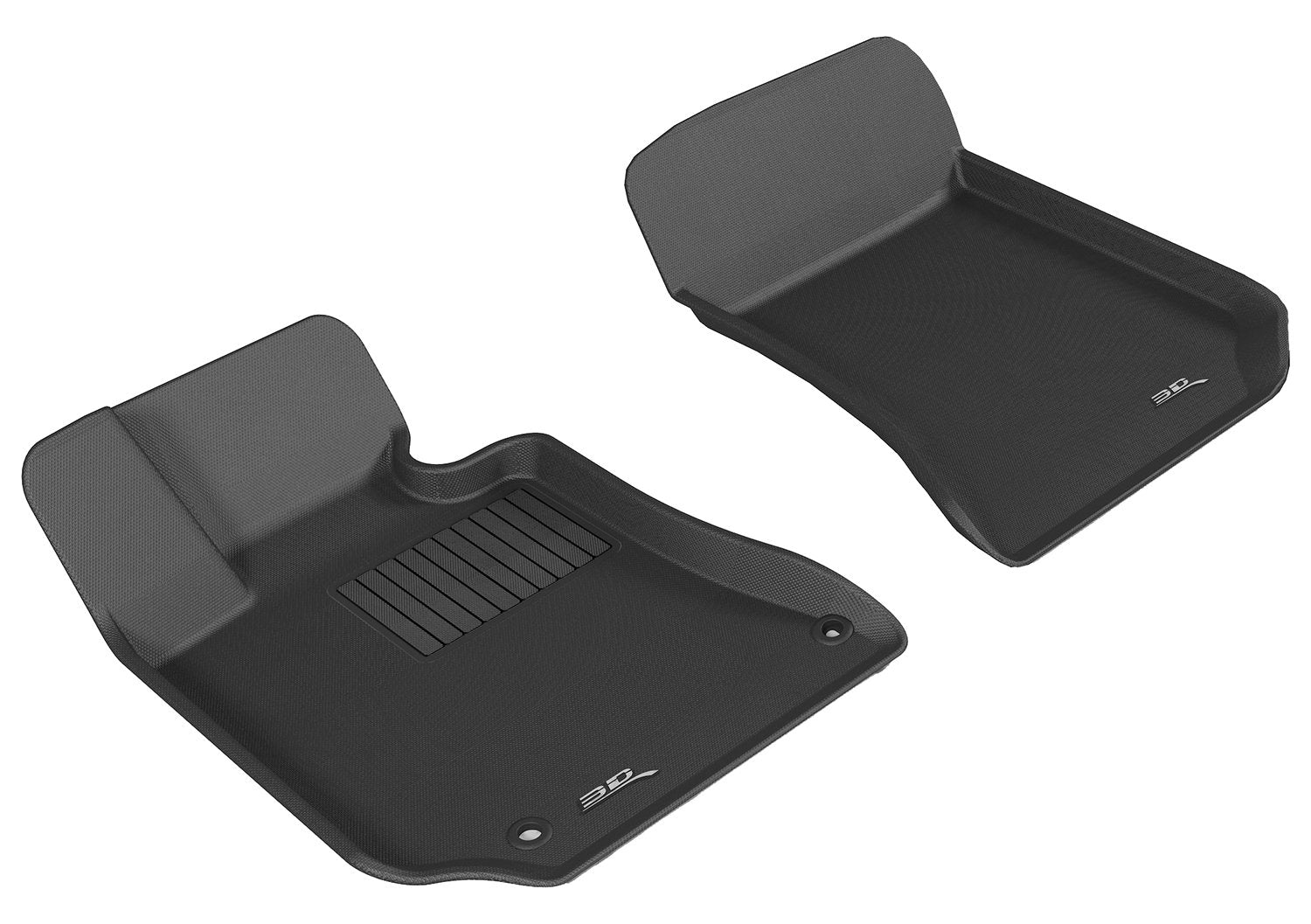 3D Maxpider Custom Fit Kagu Floor Mat (Black) Compatible With Mercedes-Benz Cls-Class (W218) 2011-2013 / E-Class Sedan (W212) 2010-2013 - Front Row