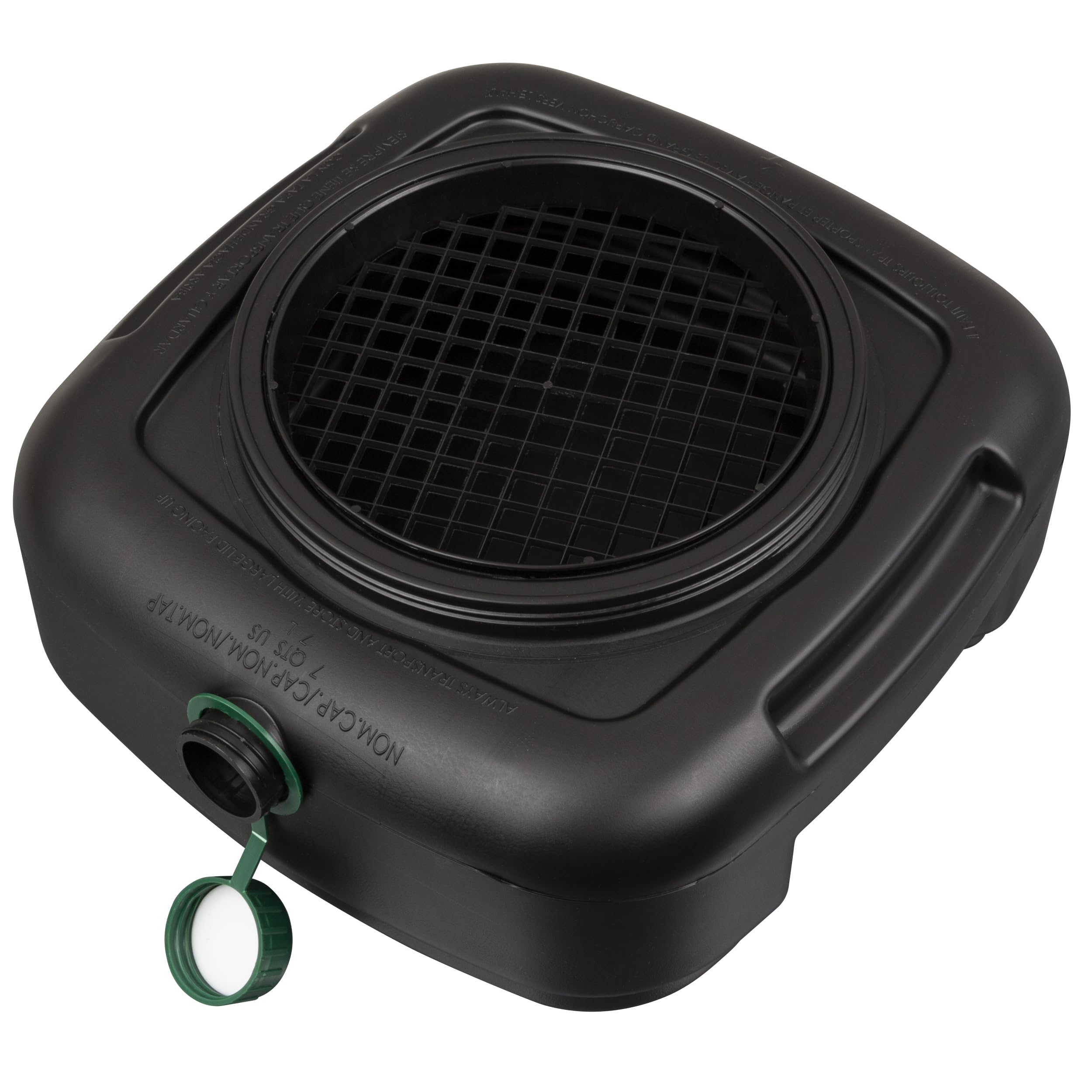 Scepter AM07029 7.3 Quart Oil Drain Pan with Lid, Filter Drain Screen, and Pour Spout for Automotive Fluids Including Engine Oil