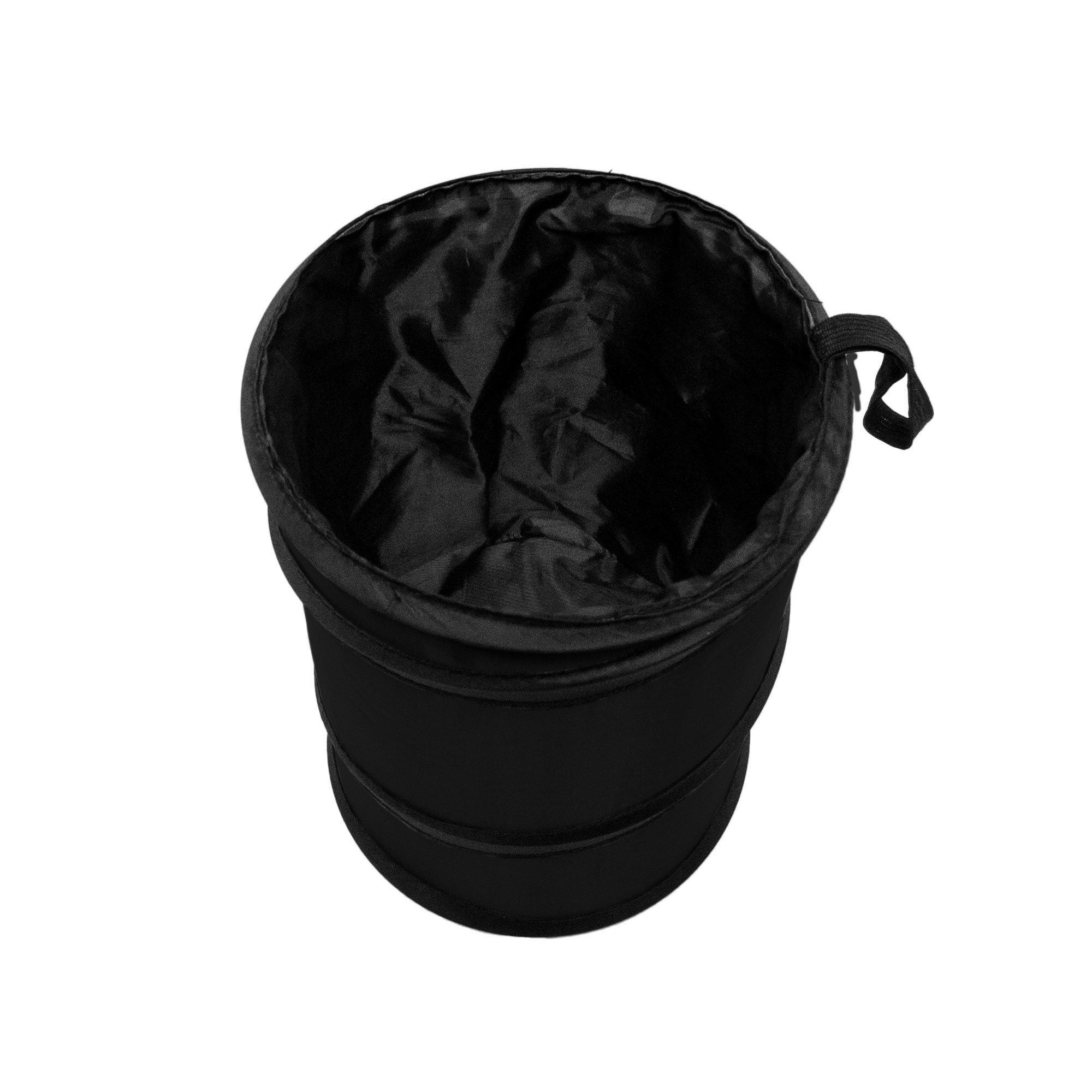 Fh Group Automotive Waterproof Portable Collapsible Small Trash Can Garbage Container Fits Most Cars,Polyethylene, Suvs, And Tru