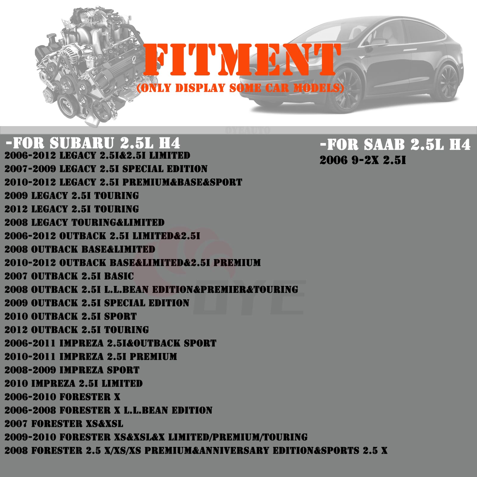 Downstream Oxygen O2 Sensor 234-4445 22690-Aa810 Fit For Subaru Legacy 2004-2010 2.4L Outback 2001-2010 Forester 2004-2009 2.5L